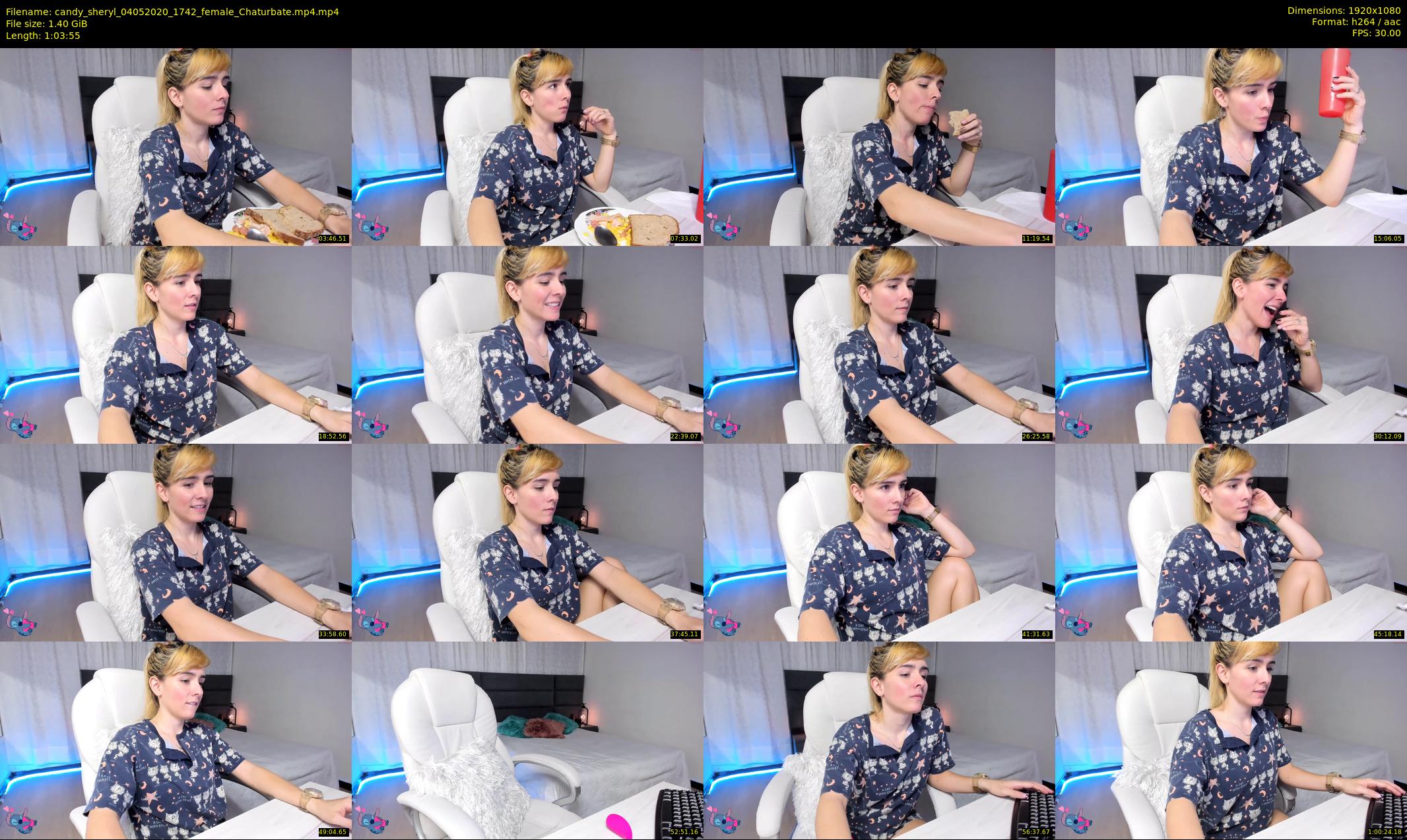 candy_sheryl — 64 minute Chaturbate female cam show recording, 1080p, May 4, 2020