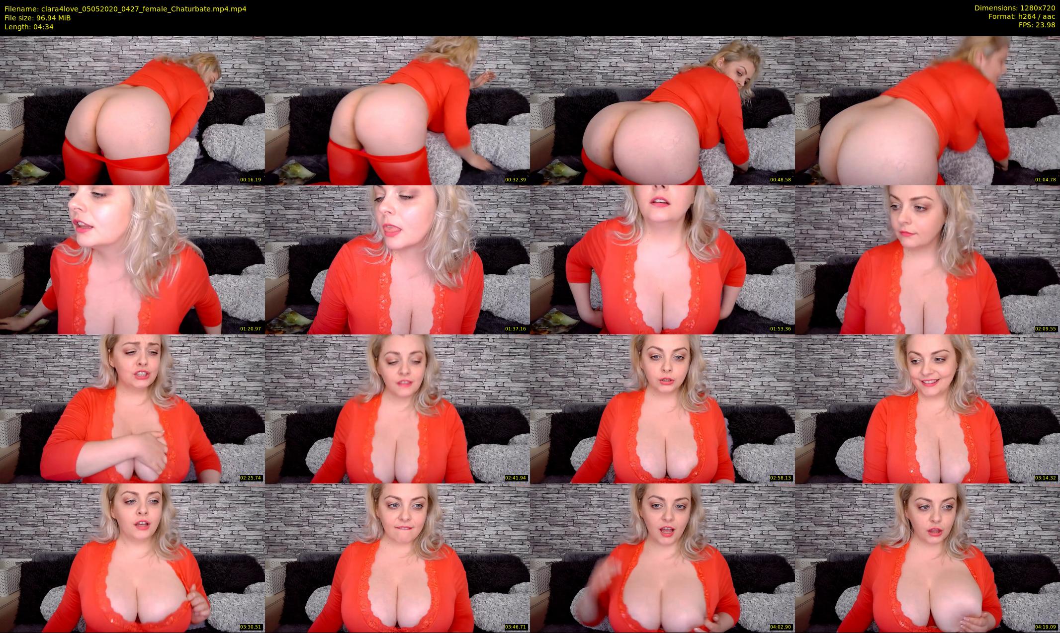 clara4love — 5 minute Chaturbate female cam show recording, 720p, May 5, 2020