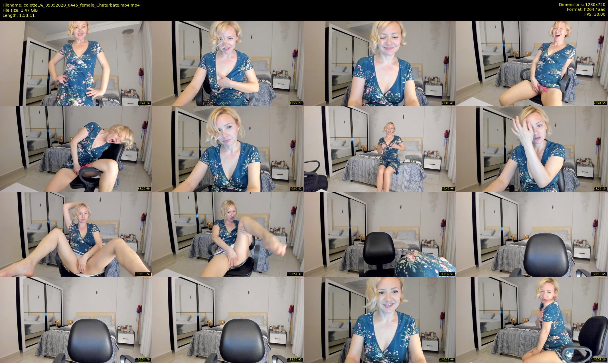 colette1w — 114 minute Chaturbate female cam show recording, 720p, May 5, 2020
