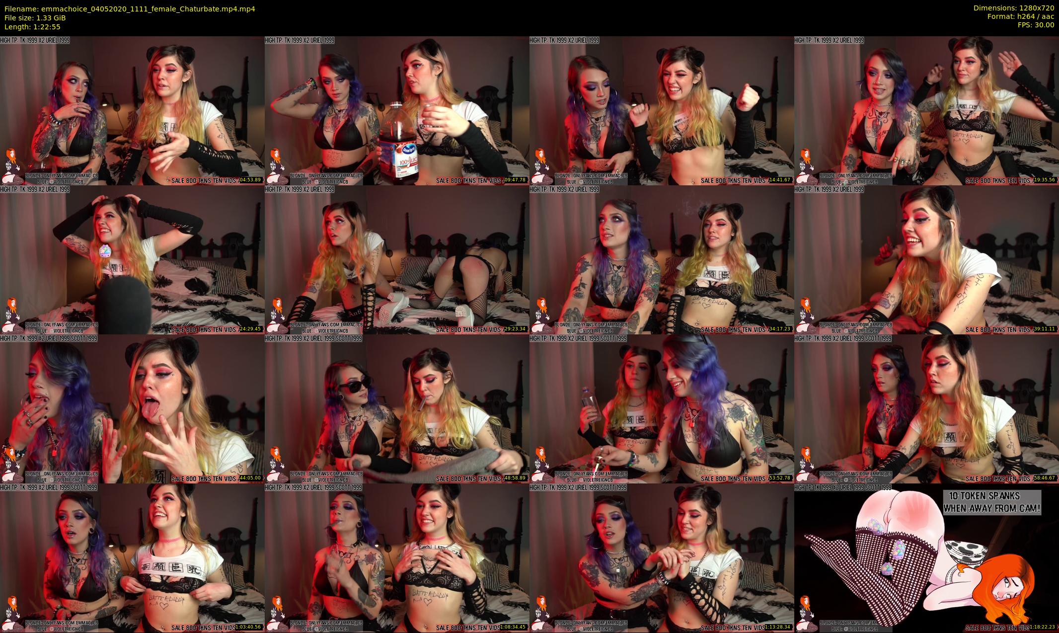 emmachoice — 83 minute Chaturbate female cam show recording, 720p, May 4, 2020
