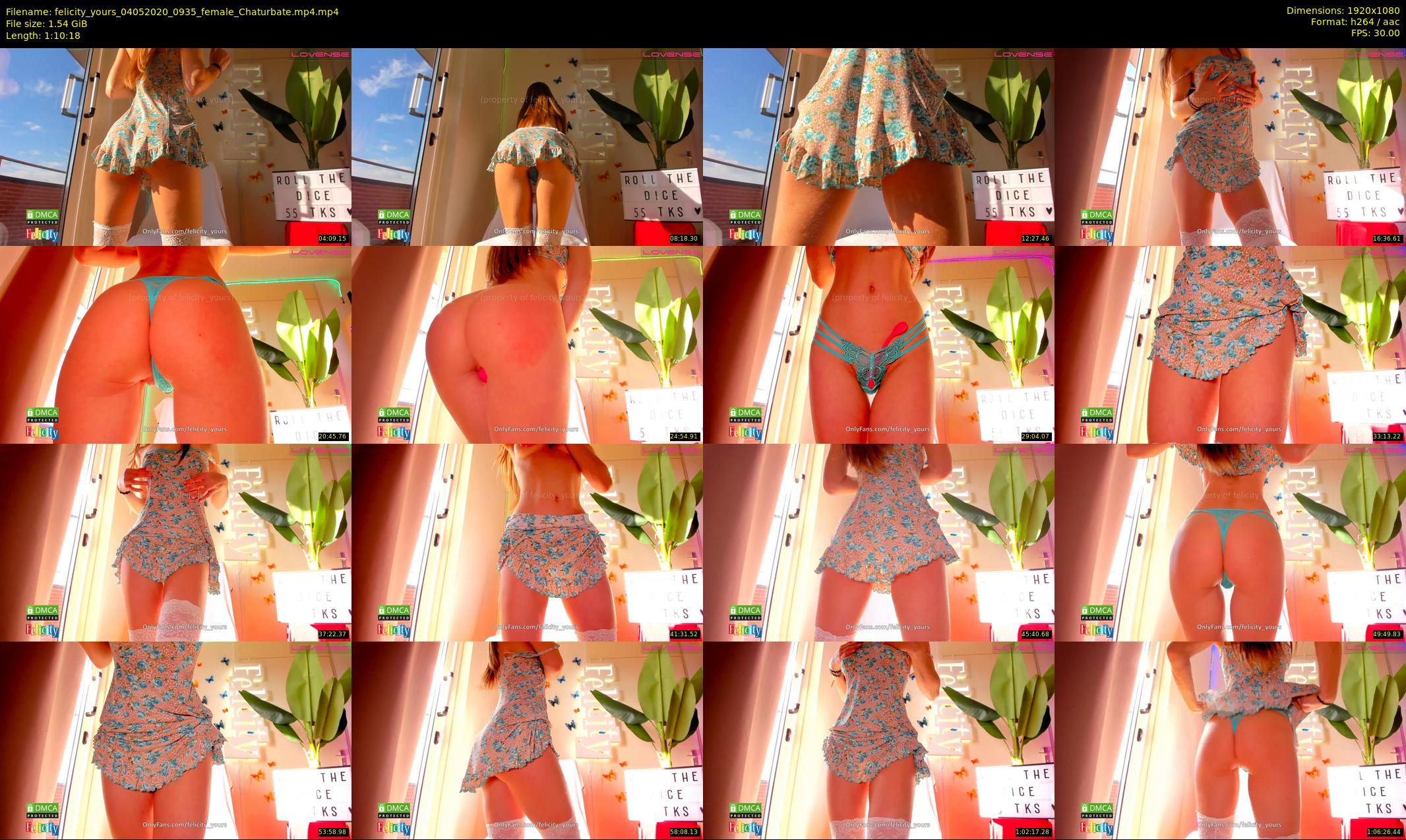 felicity_yours — 71 minute Chaturbate female cam show recording, 1080p, May 4, 2020