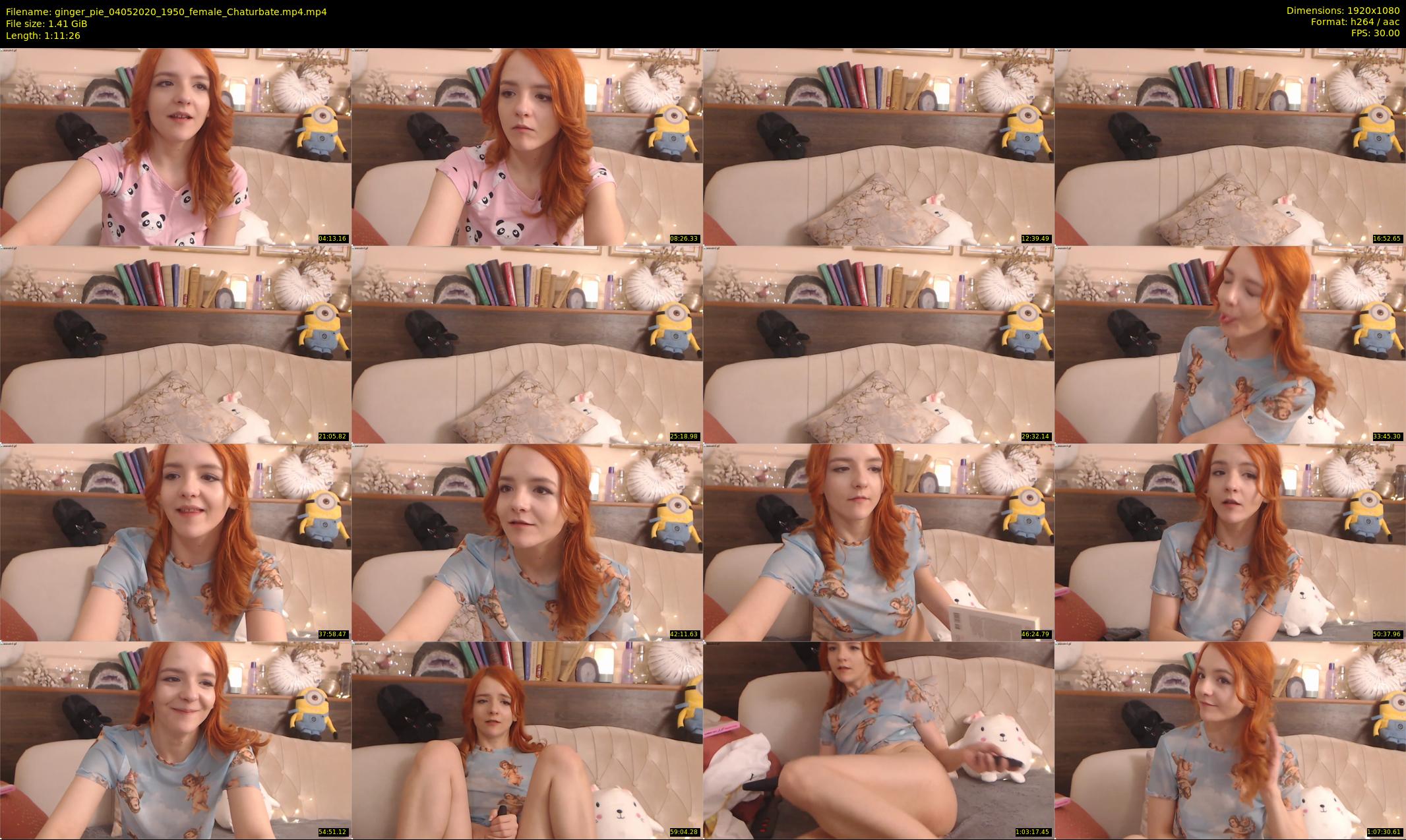 ginger_pie — 72 minute Chaturbate female cam show recording, 1080p, May 4, 2020