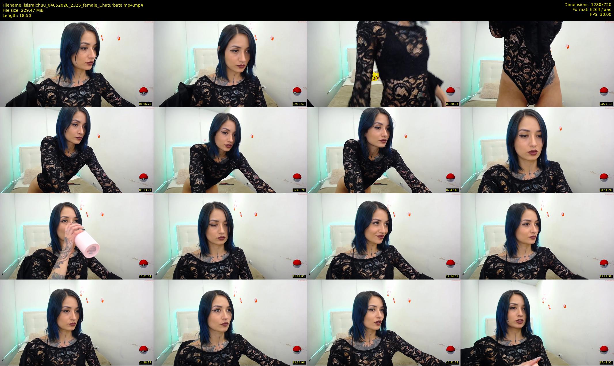 isisraichuu — 19 minute Chaturbate female cam show recording, 720p, May 4, 2020