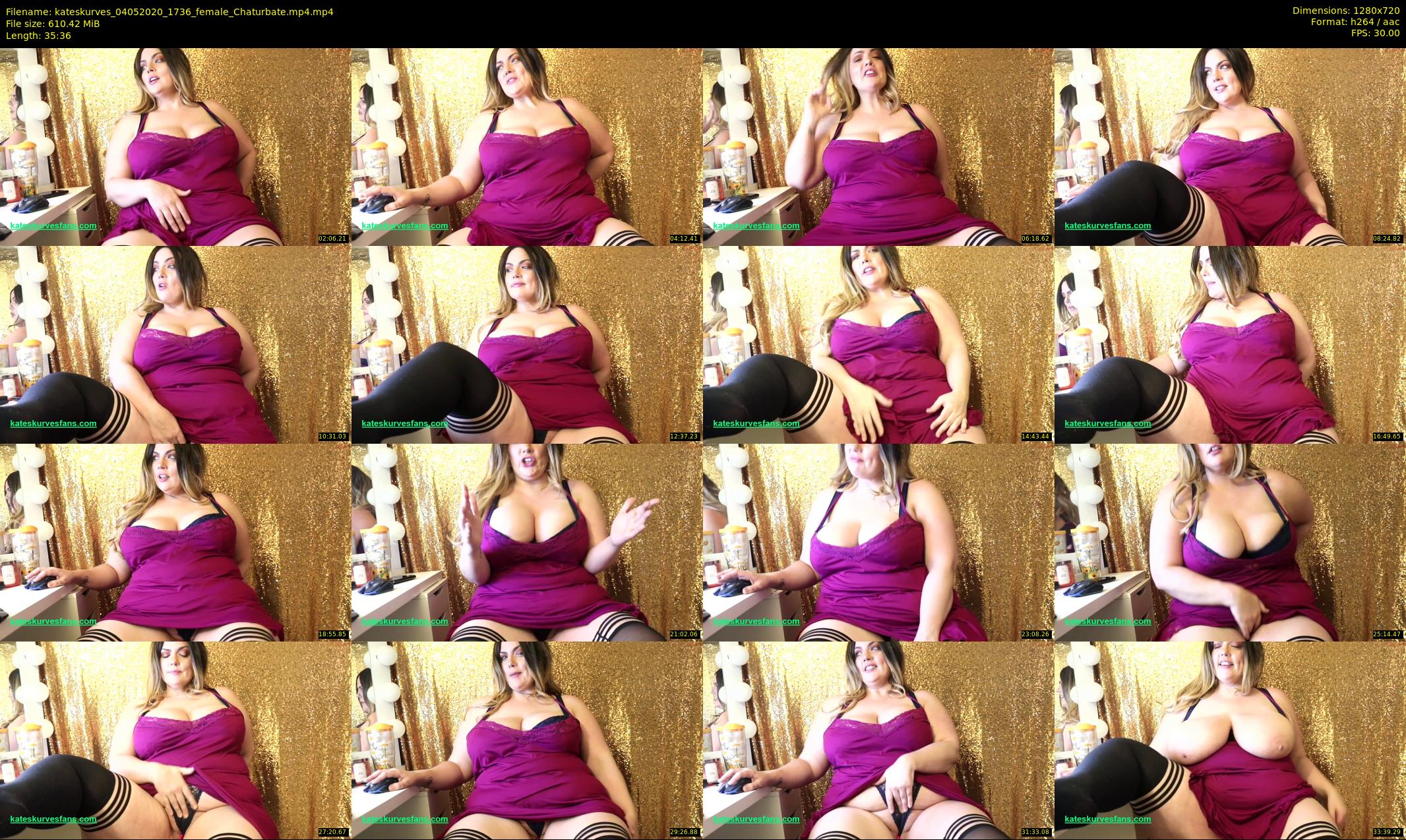 kateskurves — 36 minute Chaturbate female cam show recording, 720p, May 4, 2020