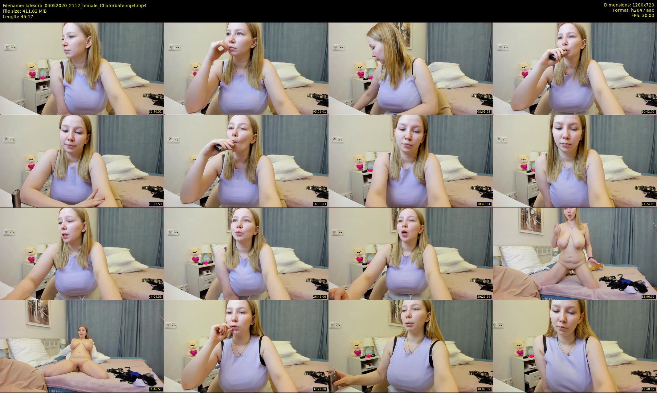 lafextra — 46 minute Chaturbate female cam show recording, 720p, May 4, 2020