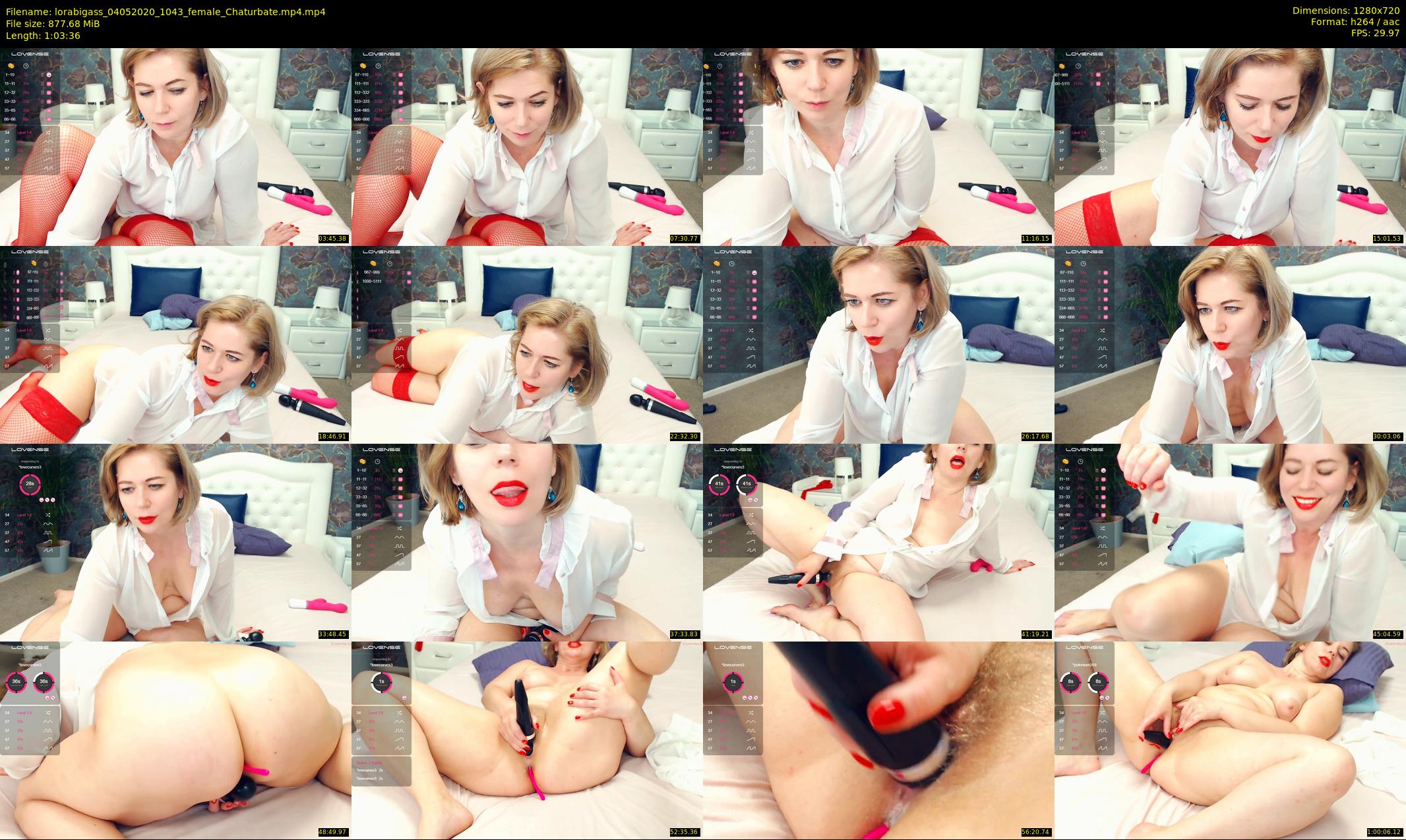 lorabigass — 64 minute Chaturbate female cam show recording, 720p, May 4, 2020