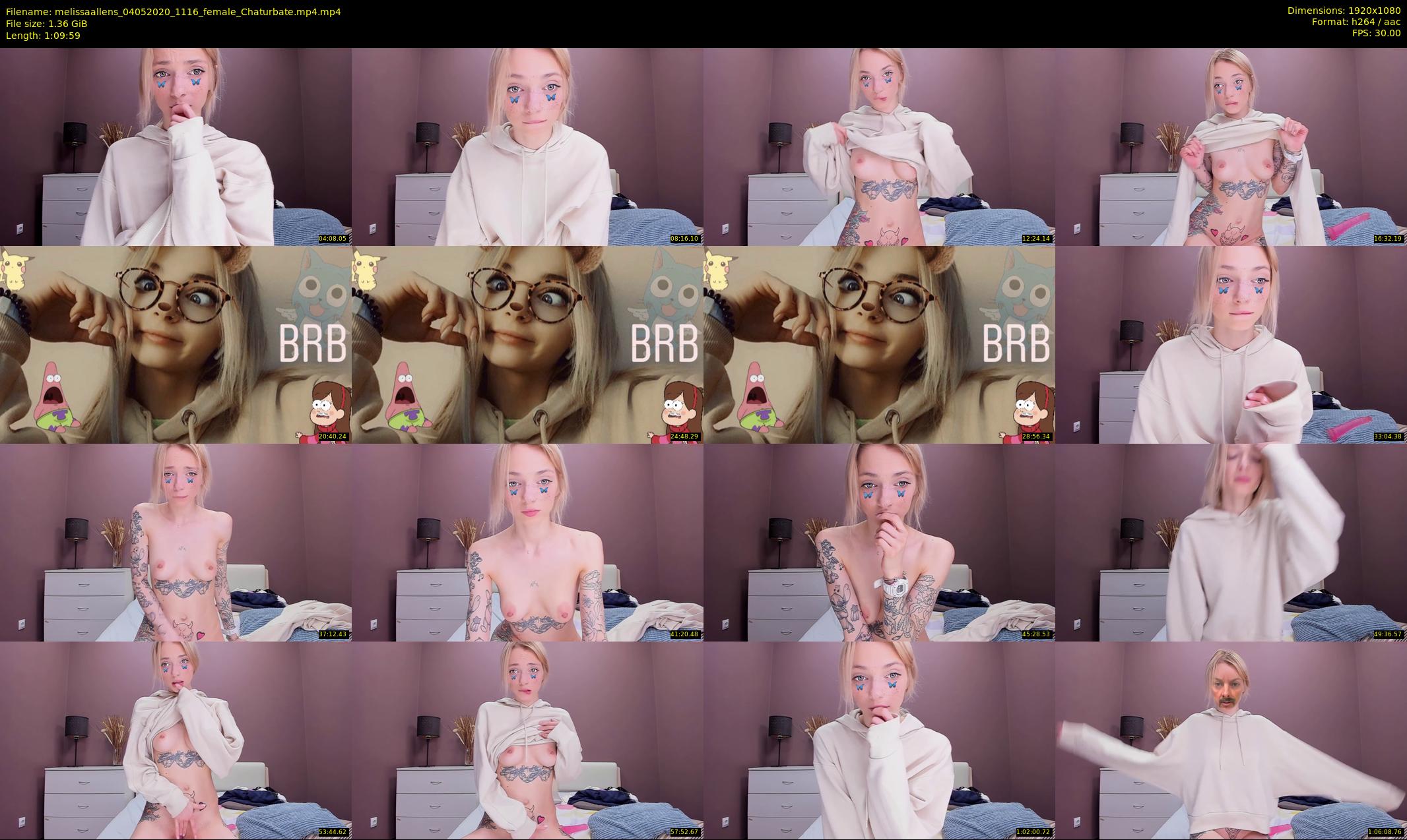 melissaallens — 70 minute Chaturbate female cam show recording, 1080p, May 4, 2020