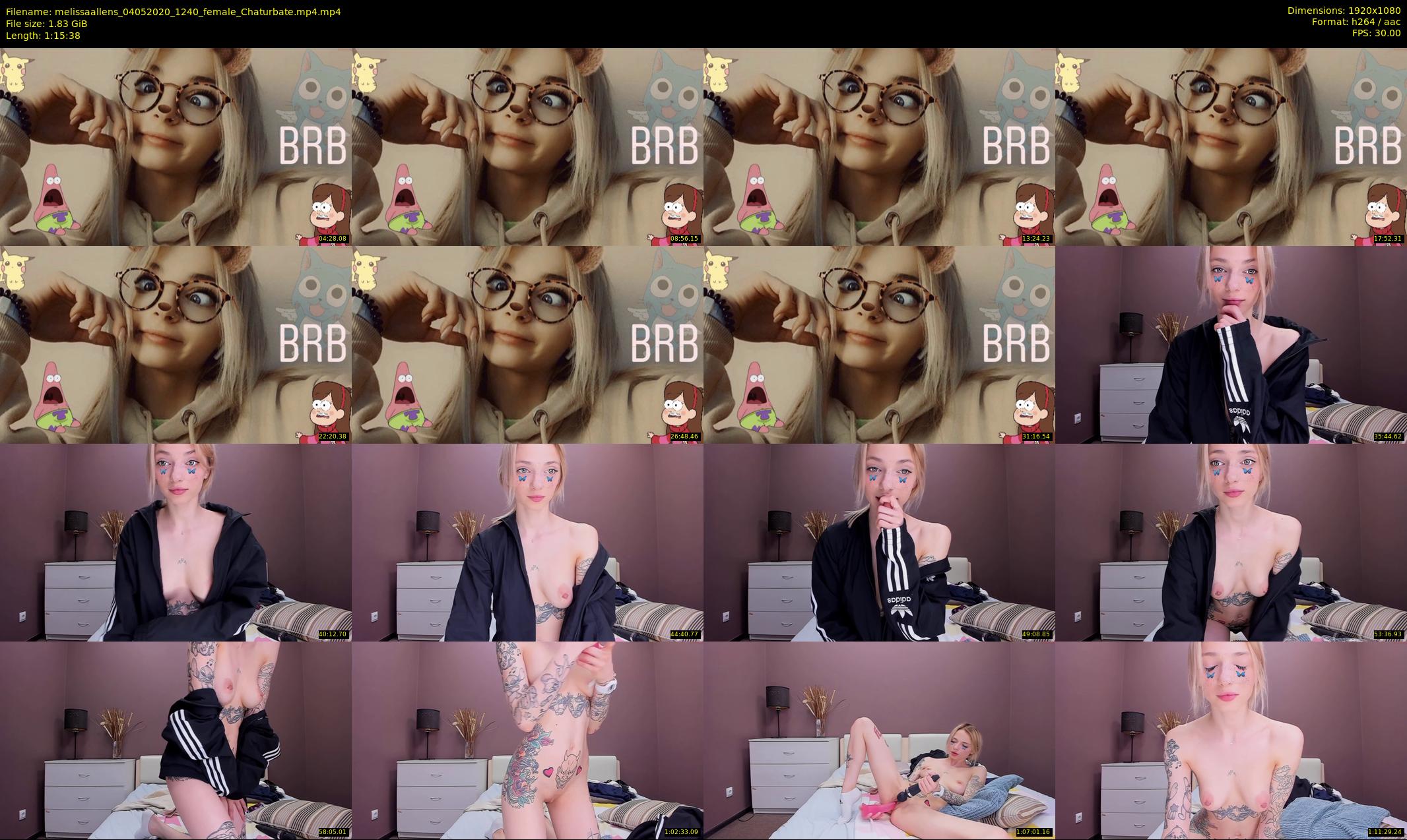 melissaallens — 76 minute Chaturbate female cam show recording, 1080p, May 4, 2020