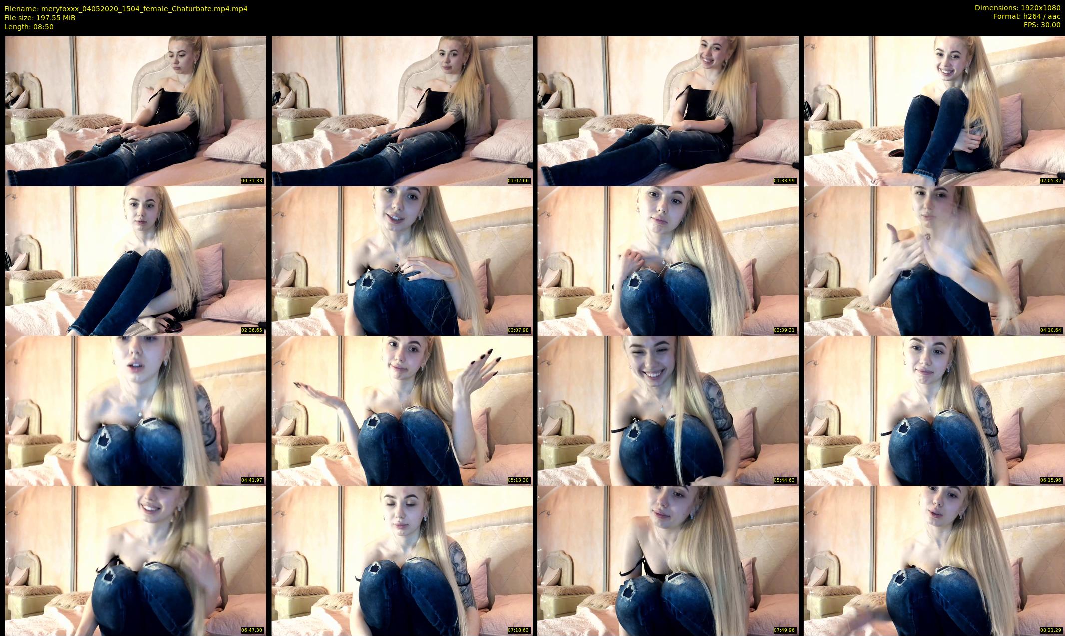 meryfoxxx — 9 minute Chaturbate female cam show recording, 1080p, May 4, 2020