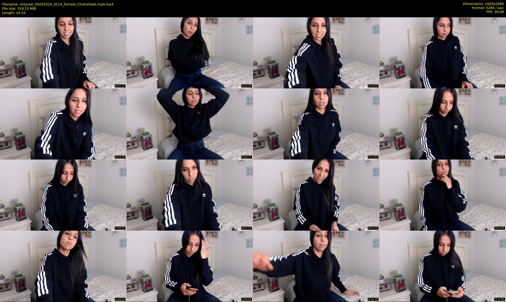 milynee — 15 minute Chaturbate female cam show recording, 1080p, May 5, 2020