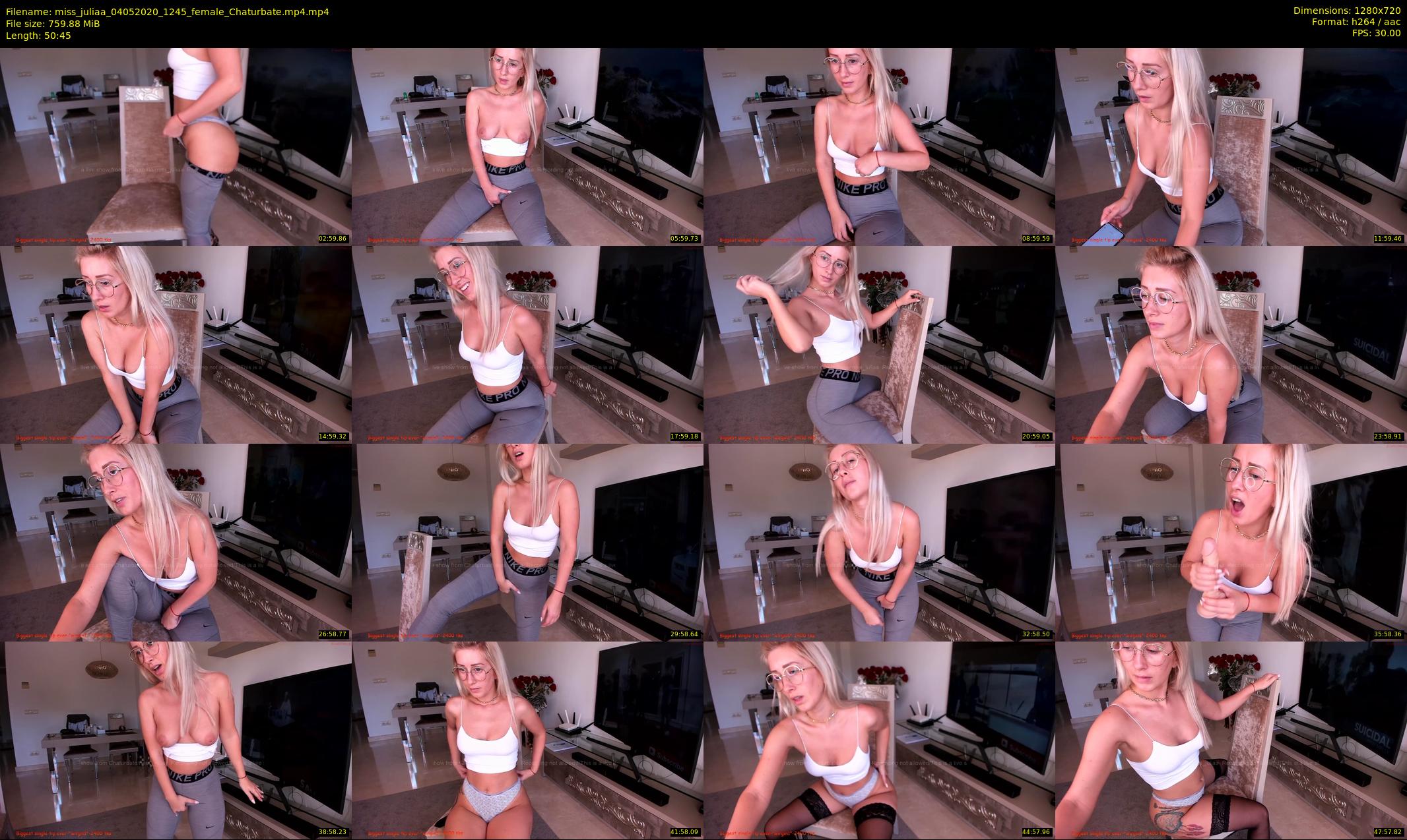miss_juliaa — 51 minute Chaturbate female cam show recording, 720p, May 4, 2020