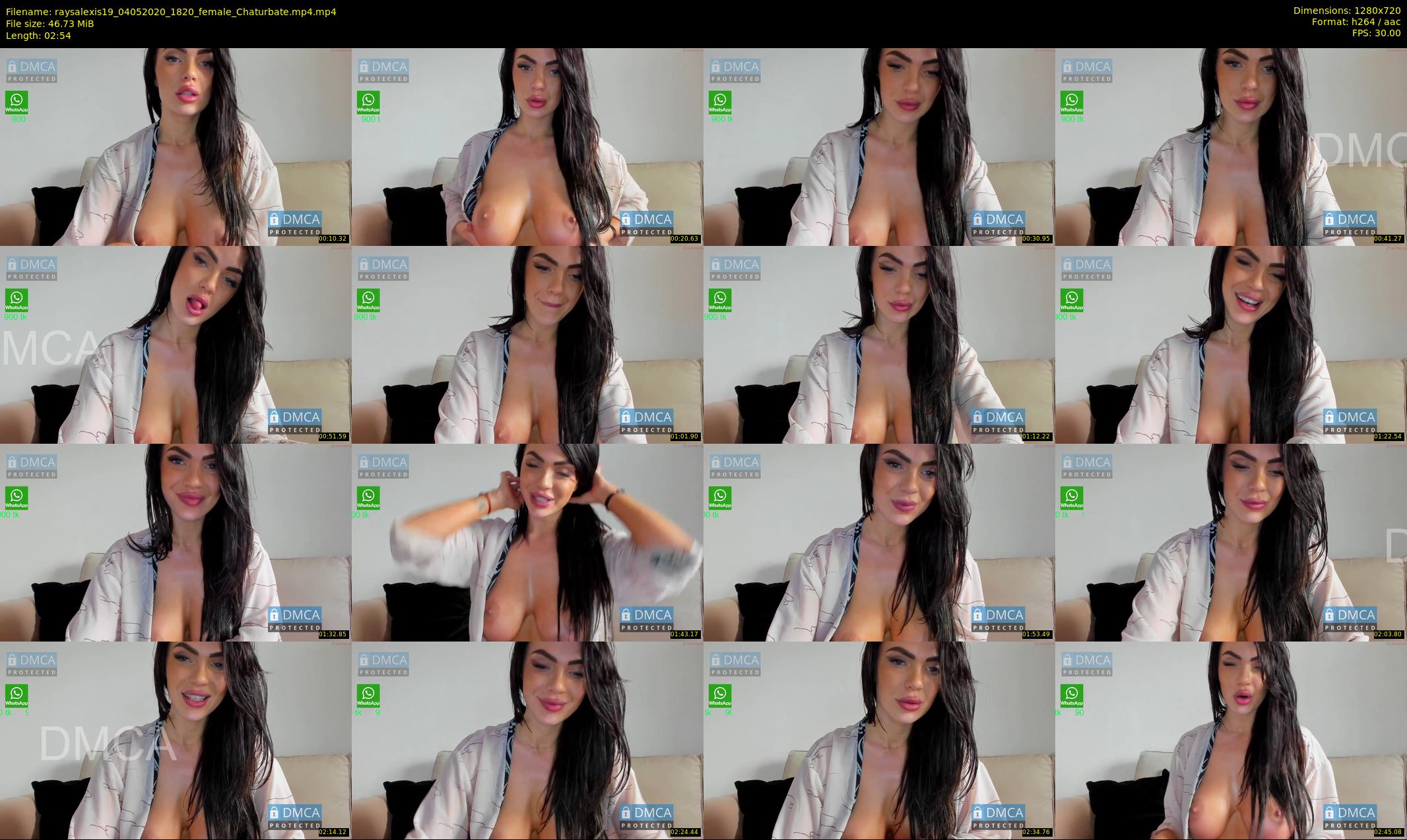 raysalexis19 — 3 minute Chaturbate female cam show recording, 720p, May 4, 2020