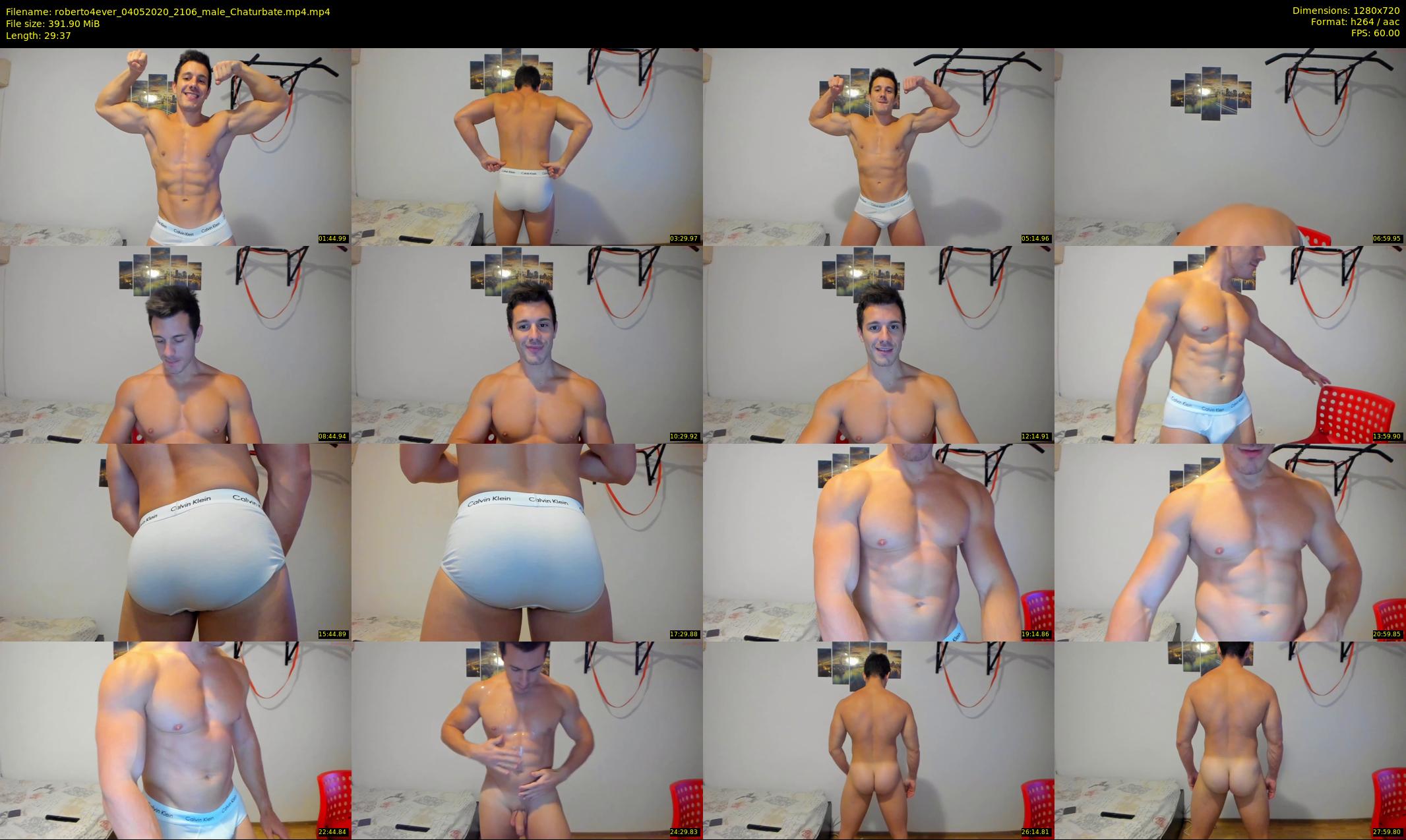 roberto4ever — 30 minute Chaturbate male cam show recording, 720p, May 4, 2020