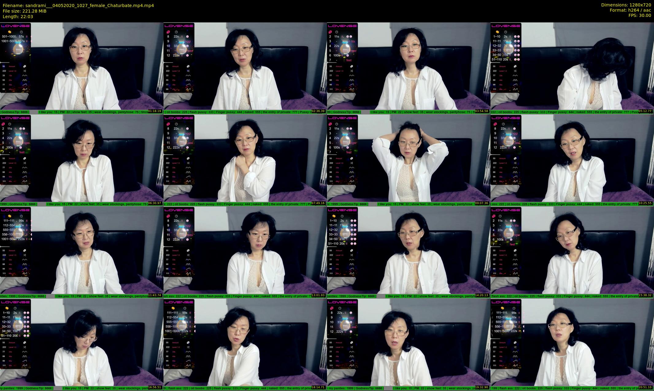 sandrami__ — 23 minute Chaturbate female cam show recording, 720p, May 4, 2020
