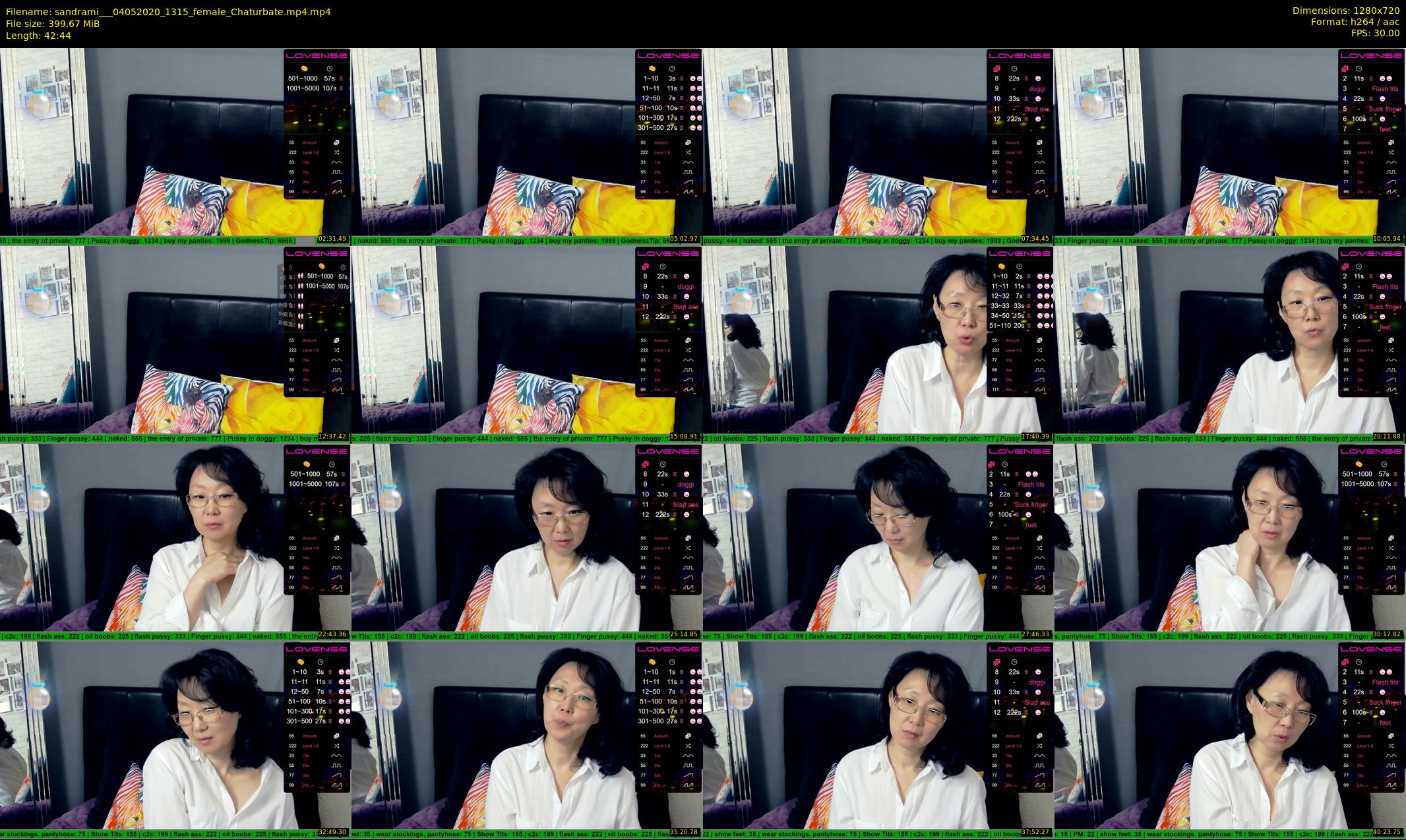 sandrami__ — 43 minute Chaturbate female cam show recording, 720p, May 4, 2020