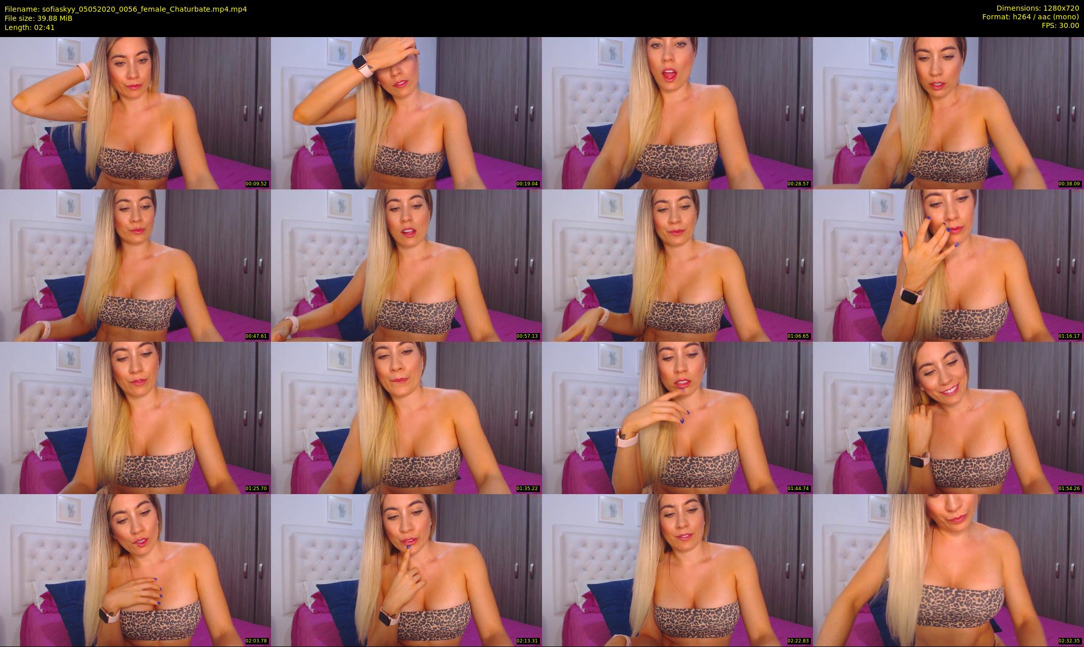 sofiaskyy — 3 minute Chaturbate female cam show recording, 720p, May 5, 2020
