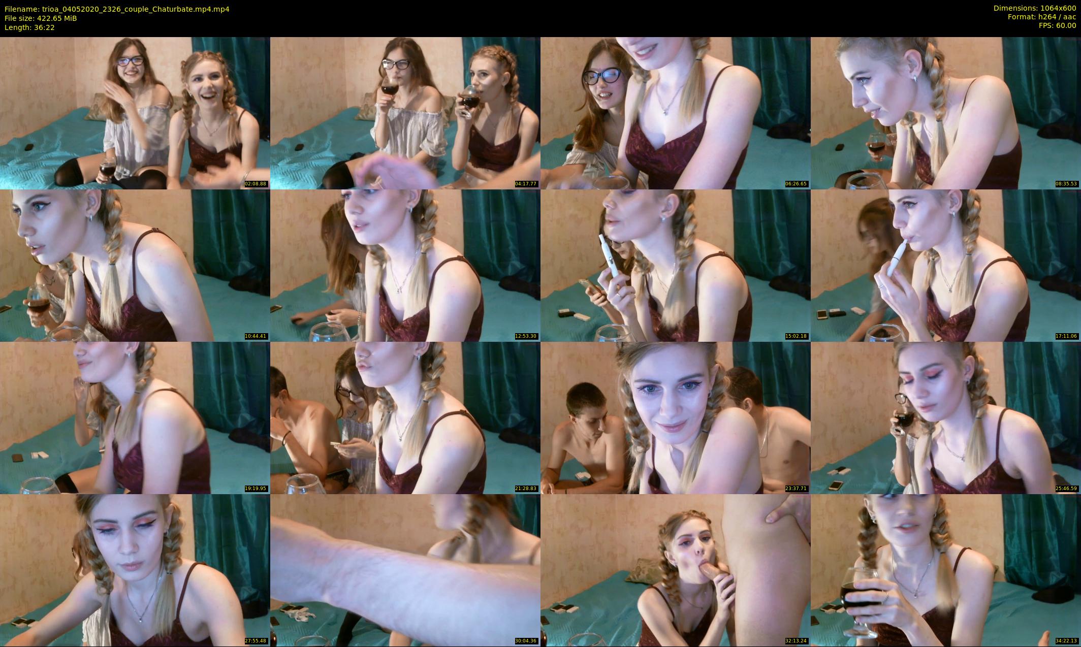 trioa — 37 minute Chaturbate couple cam show recording, 480p, May 4, 2020
