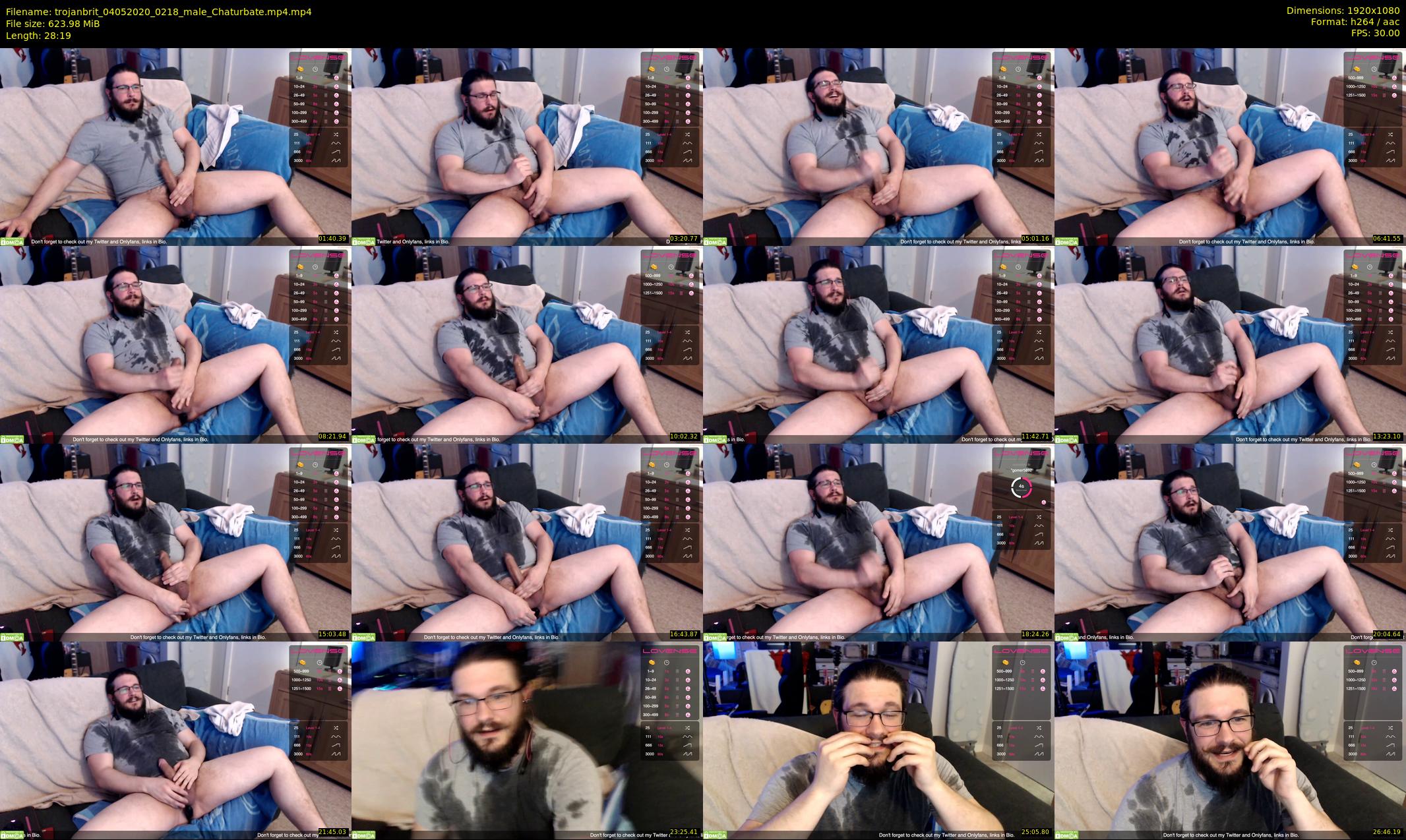 trojanbrit — 29 minute Chaturbate male cam show recording, 1080p, May 4, 2020