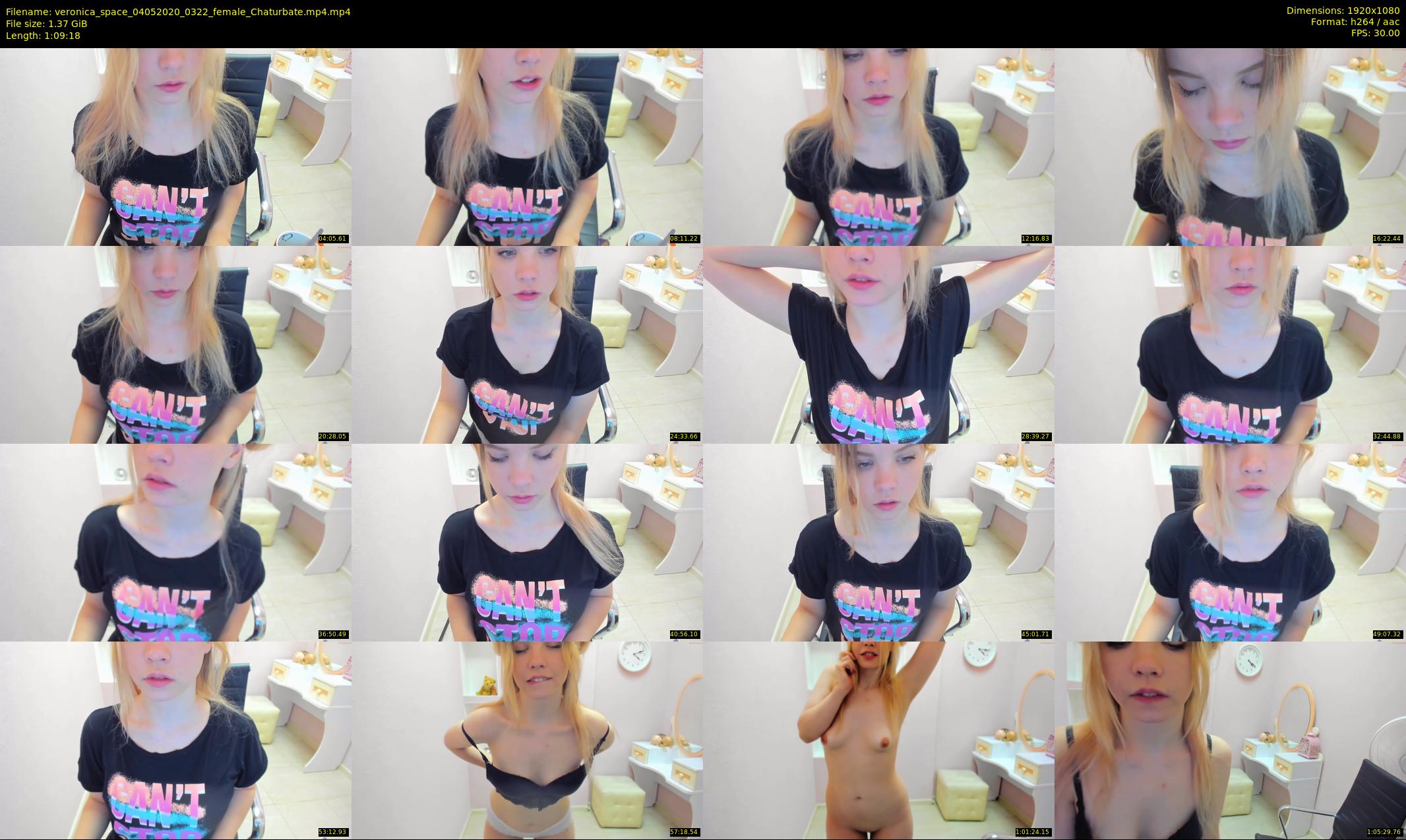 veronica_space — 70 minute Chaturbate female cam show recording, 1080p, May 4, 2020