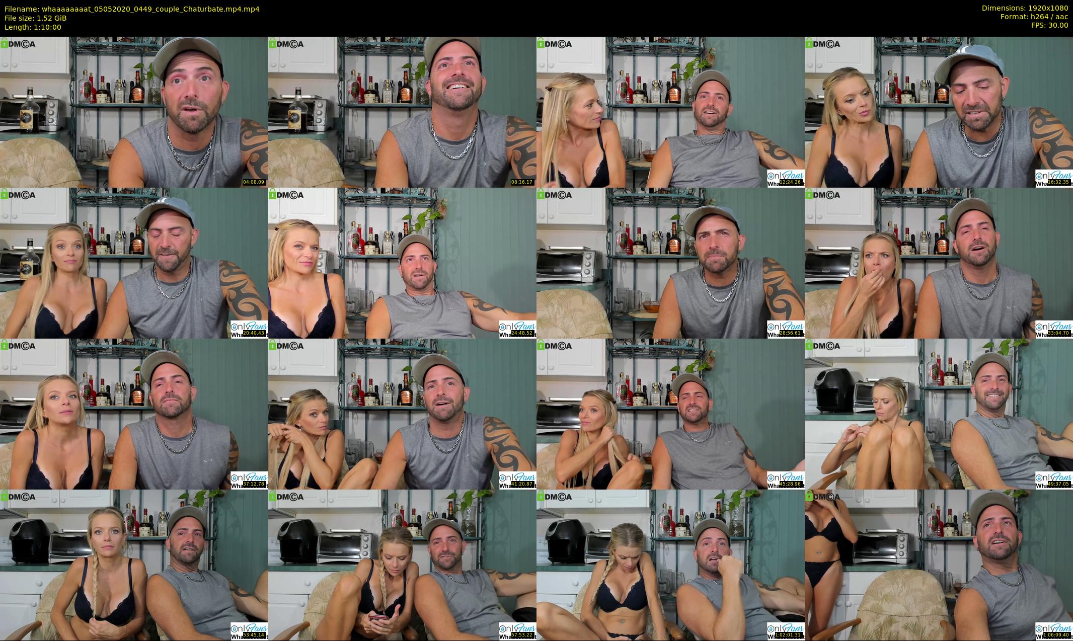 whaaaaaaaat — 70 minute Chaturbate couple cam show recording, 1080p, May 5, 2020