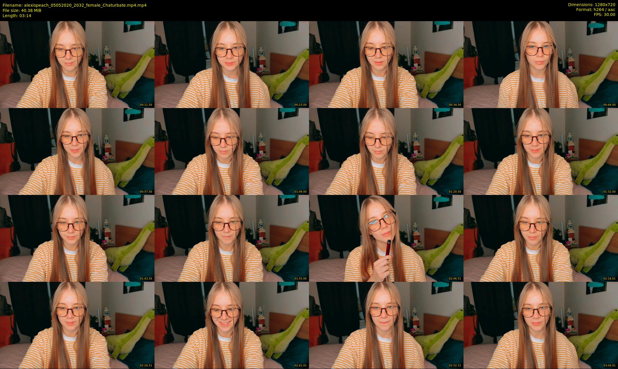 alexispeach — 4 minute Chaturbate female cam show recording, 720p, May 5, 2020