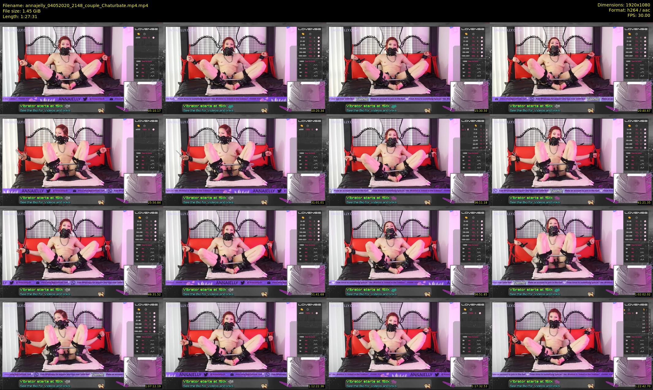annajelly — 88 minute Chaturbate couple cam show recording, 1080p, May 4, 2020