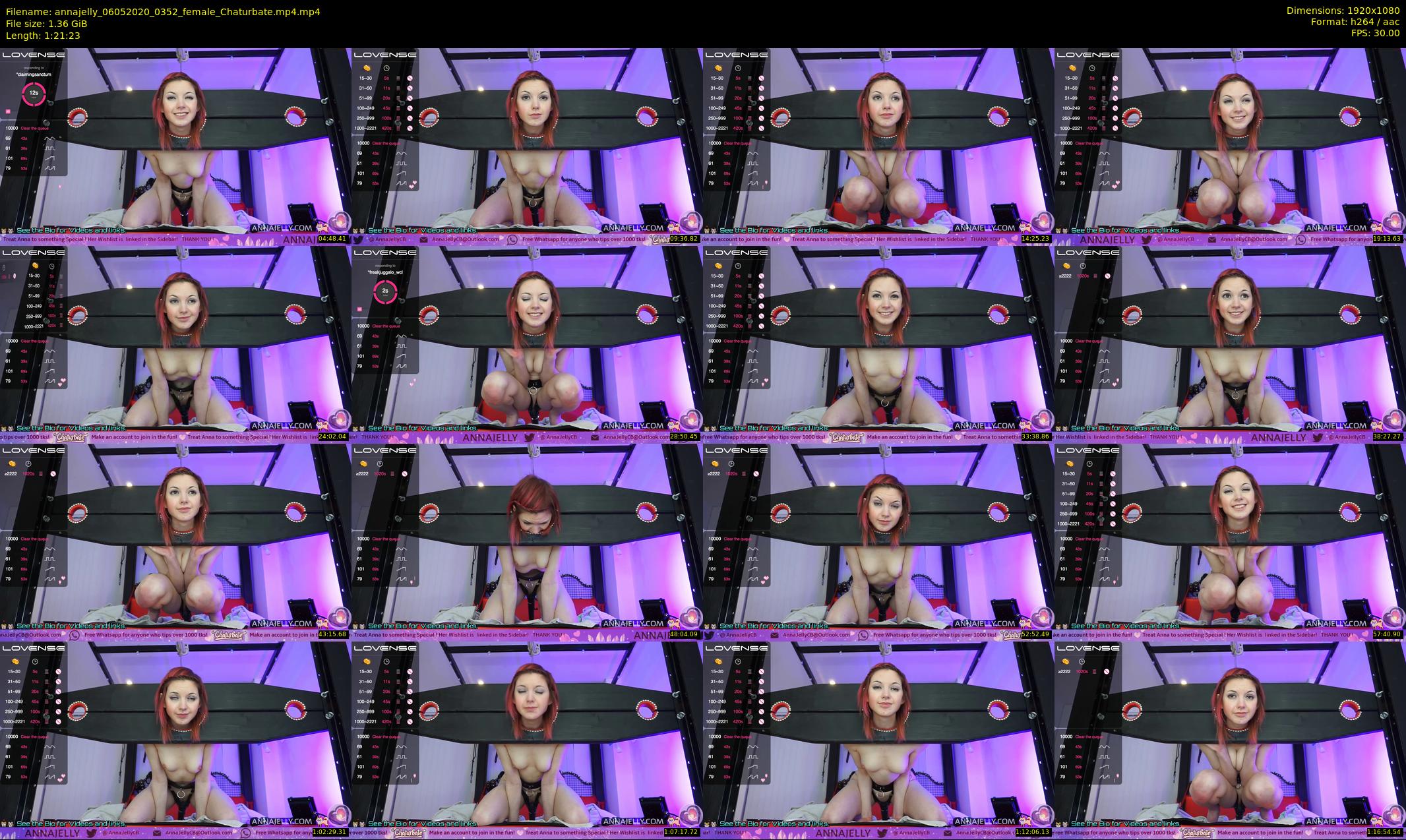 annajelly — 82 minute Chaturbate couple cam show recording, 1080p, May 6, 2020