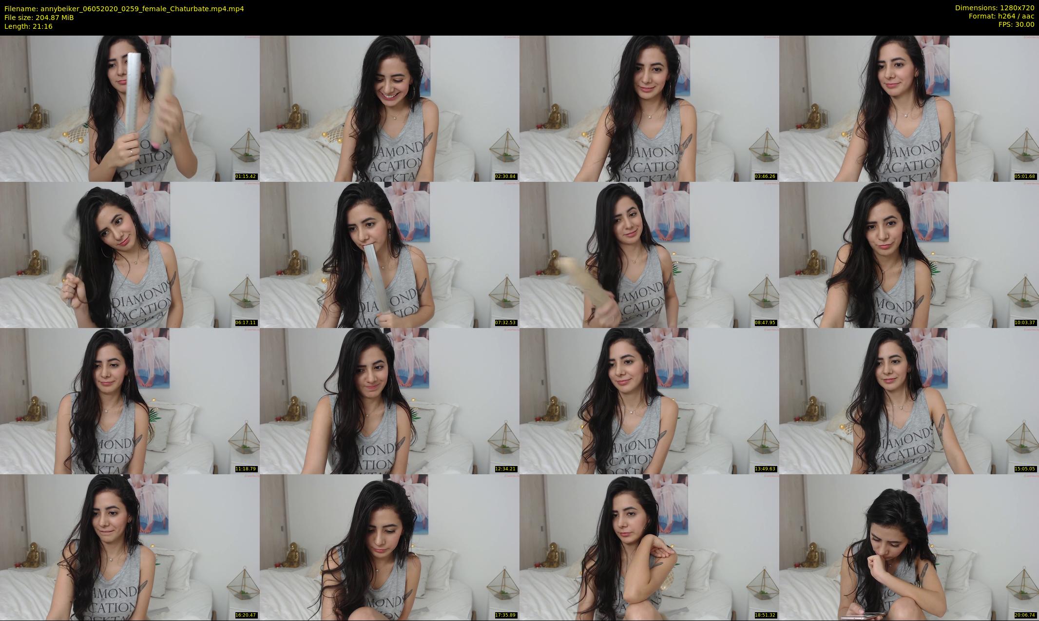 annybeiker — 22 minute Chaturbate female cam show recording, 720p, May 6, 2020