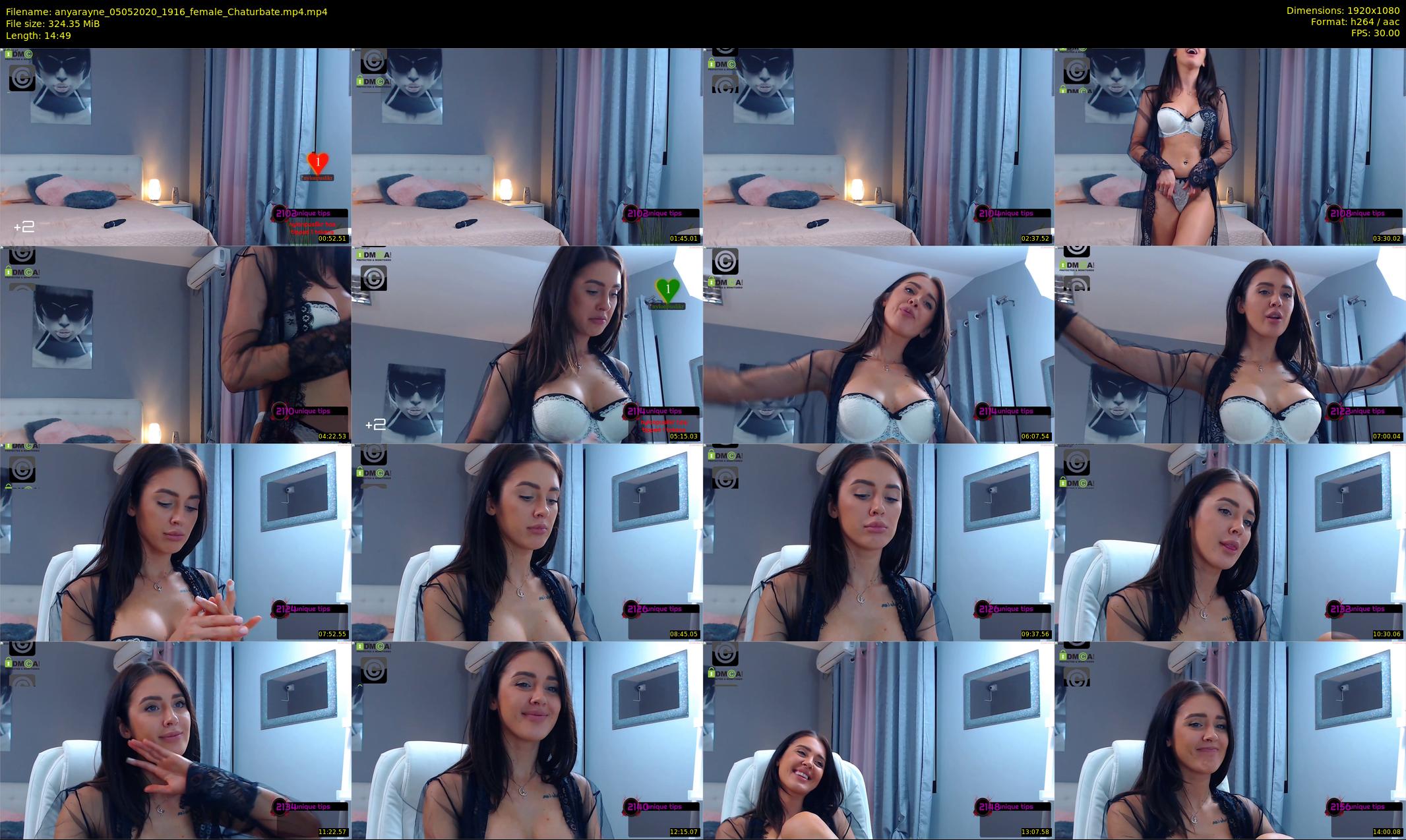 anyarayne — 15 minute Chaturbate female cam show recording, 1080p, May 5, 2020