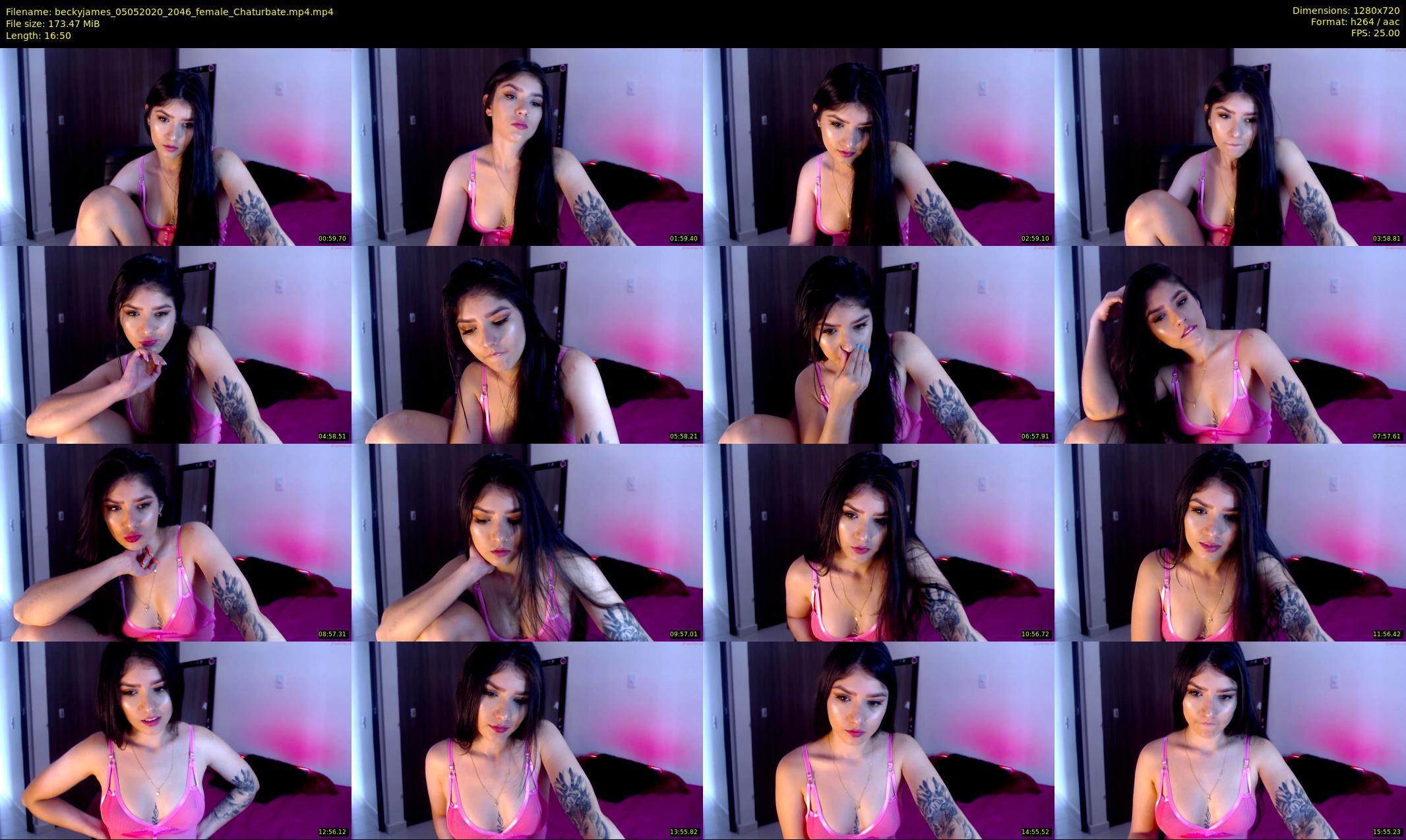 beckyjames — 17 minute Chaturbate female cam show recording, 720p, May 5, 2020