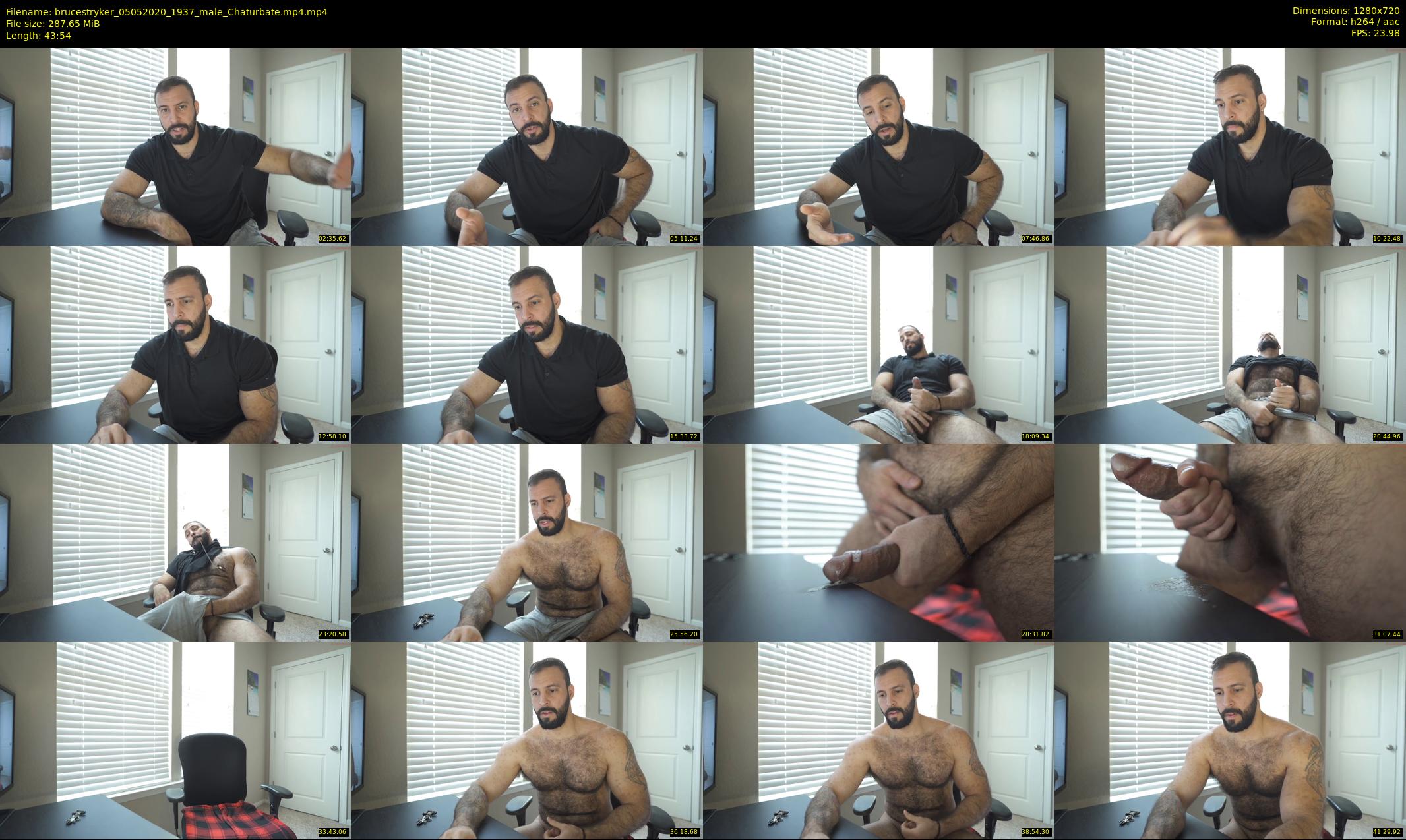 brucestryker — 44 minute Chaturbate male cam show recording, 720p, May 5, 2020