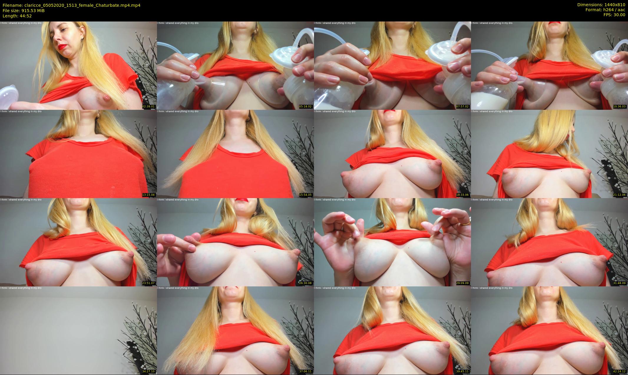 claricce — 45 minute Chaturbate female cam show recording, 720p, May 5, 2020