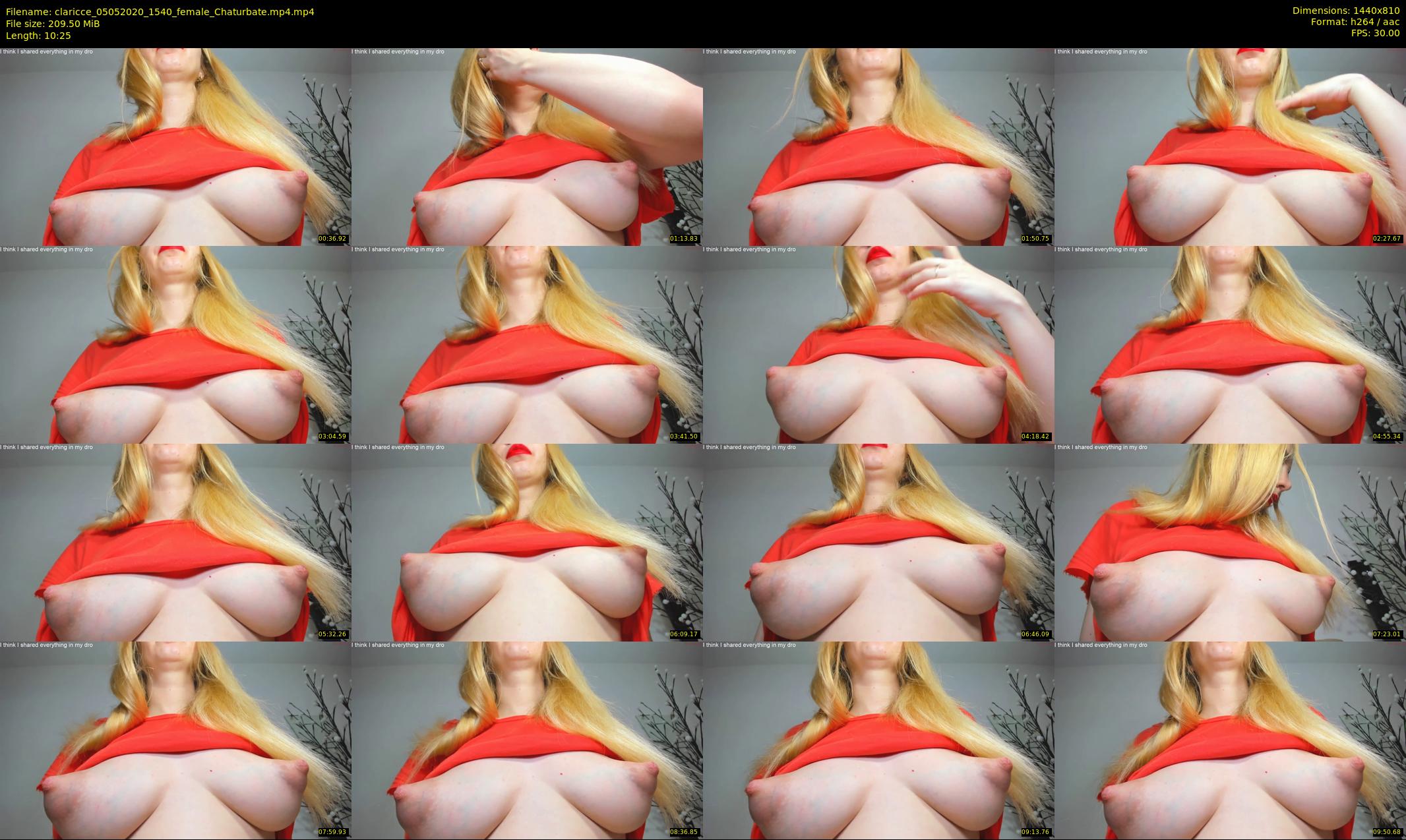 claricce — 11 minute Chaturbate female cam show recording, 720p, May 5, 2020