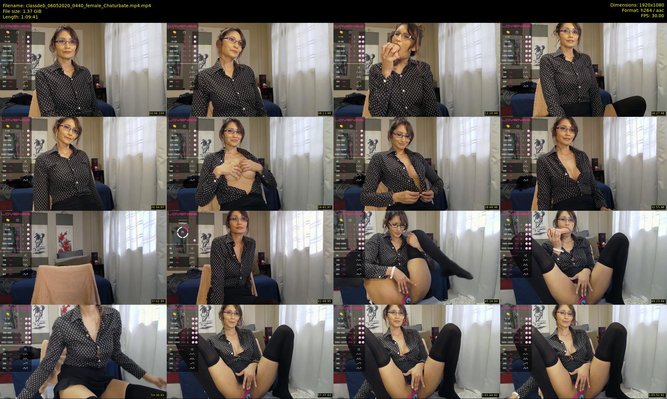 classdeb — 70 minute Chaturbate female cam show recording, 1080p, May 6, 2020