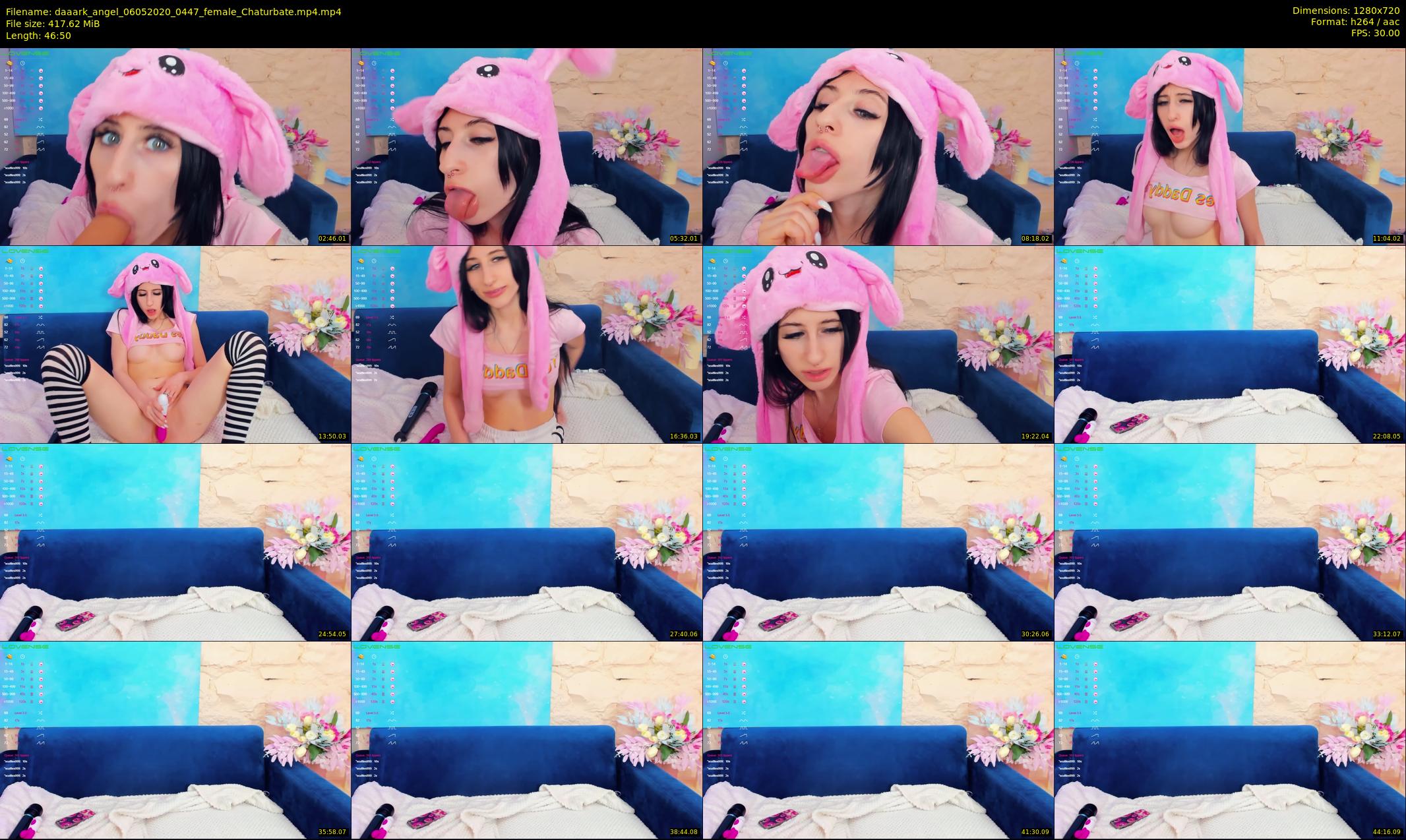daaark_angel — 47 minute Chaturbate female cam show recording, 720p, May 6, 2020