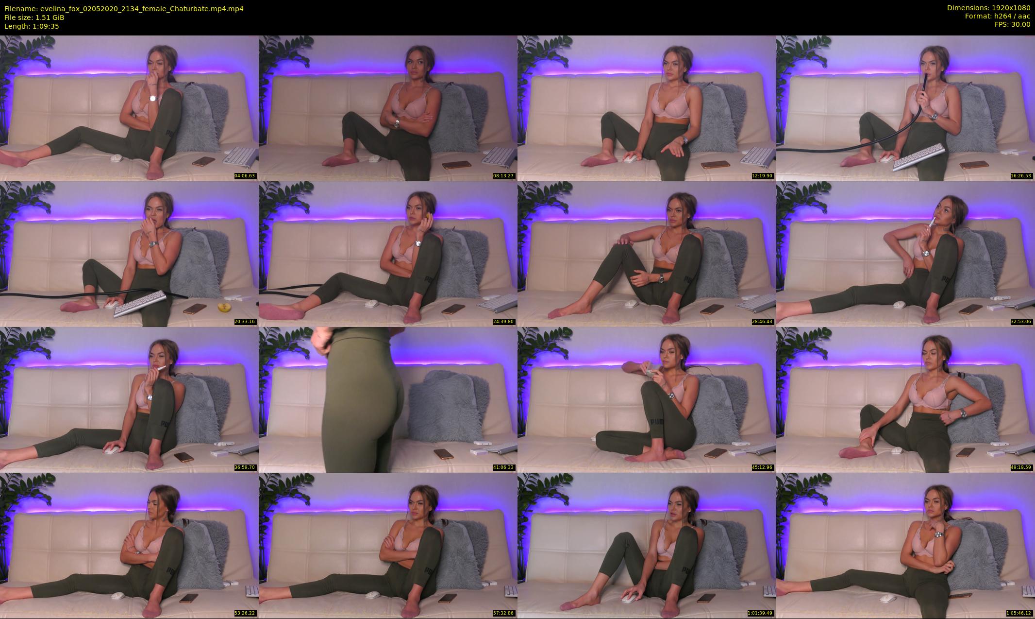 evelina_fox — 70 minute Chaturbate female cam show recording, 1080p, May 2, 2020