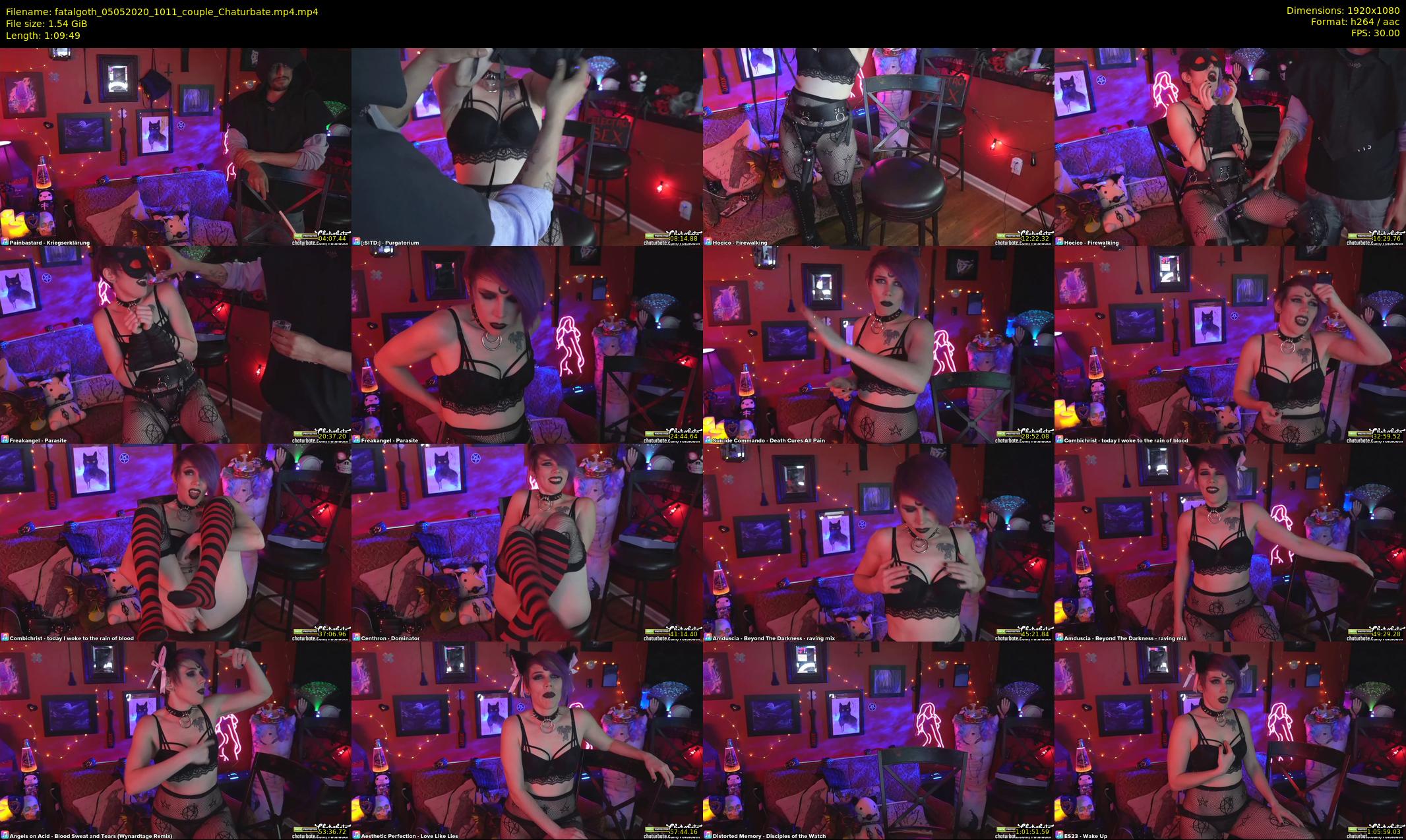 fatalgoth — 70 minute Chaturbate couple cam show recording, 1080p, May 5, 2020