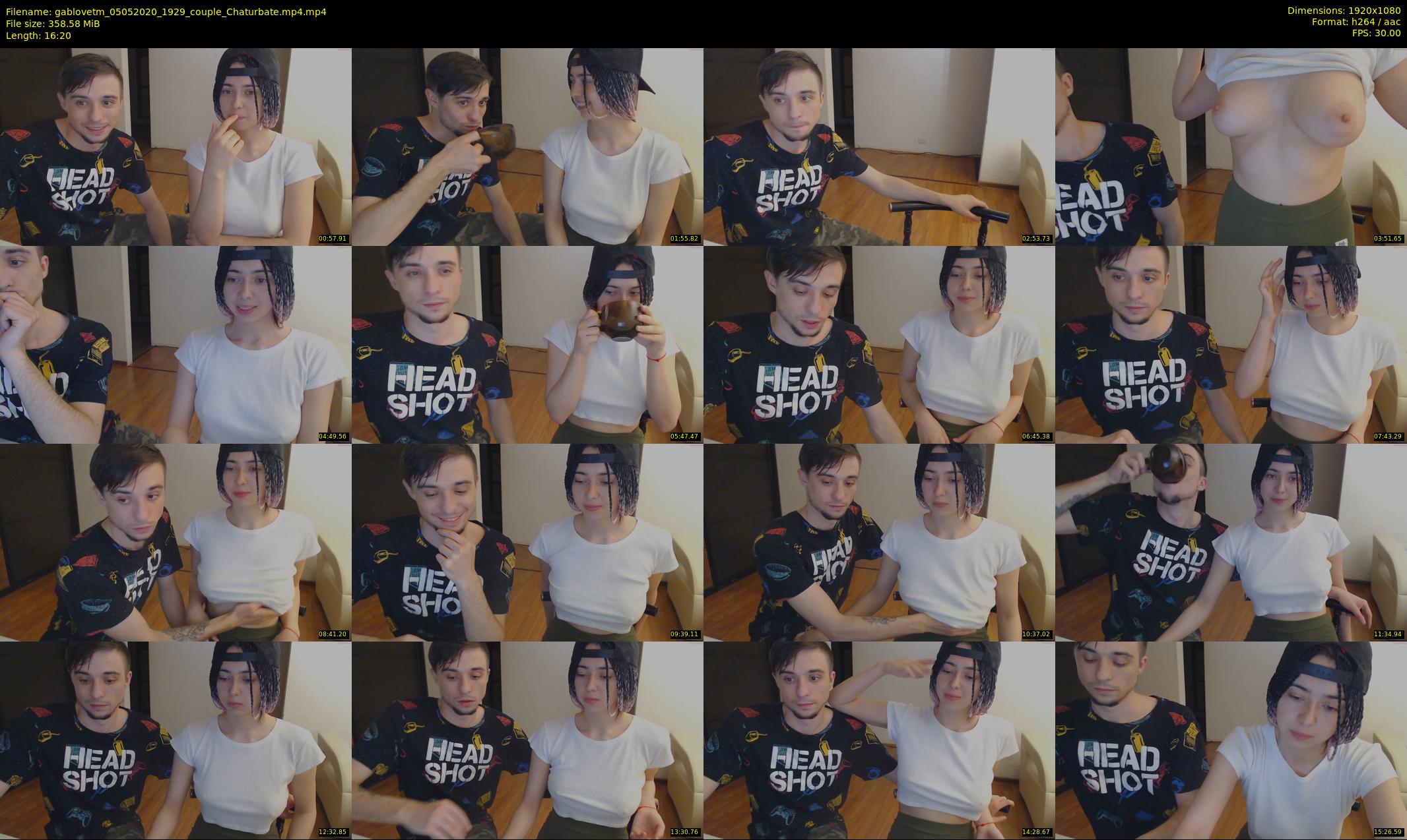 gablovetm — 17 minute Chaturbate couple cam show recording, 1080p, May 5, 2020