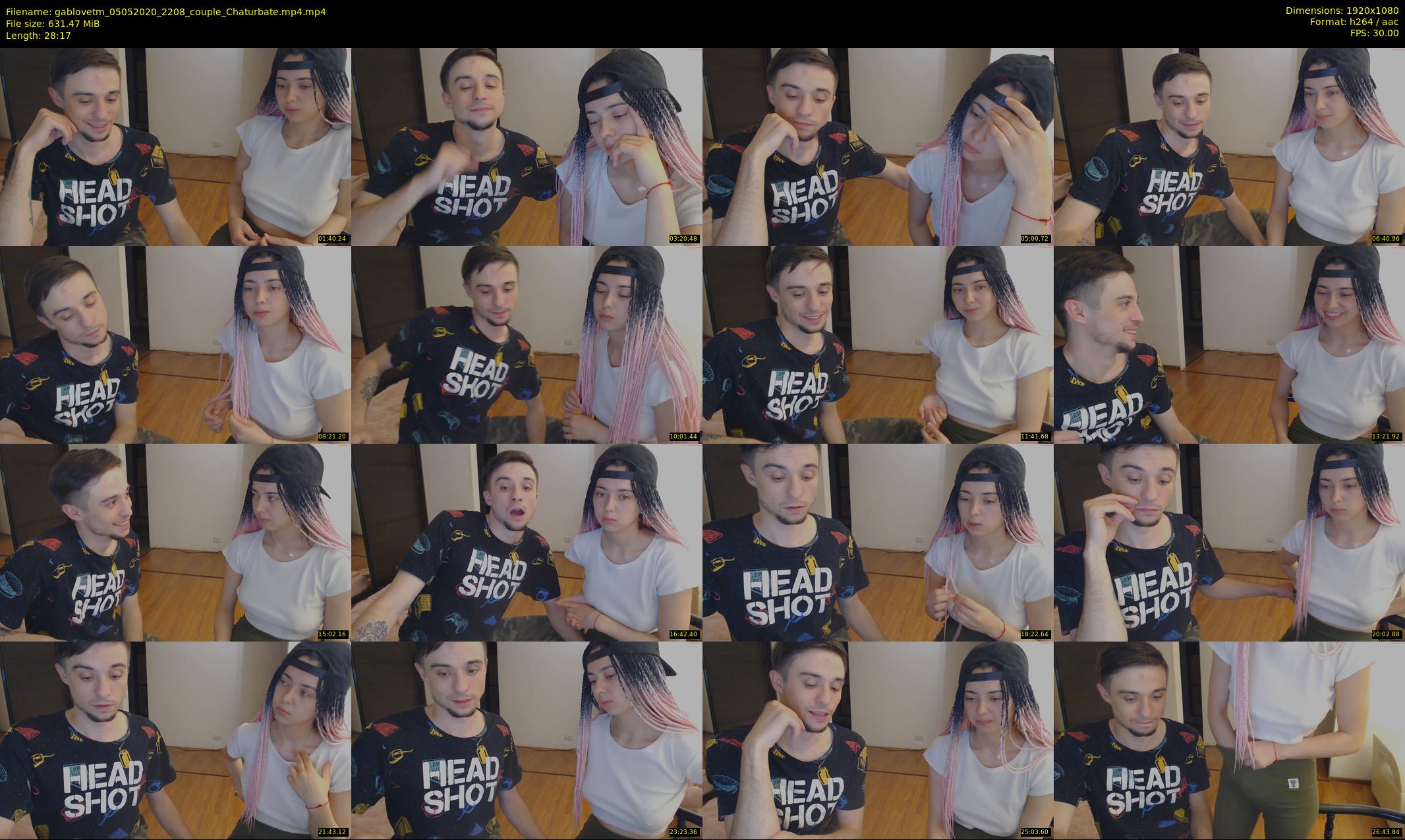 gablovetm — 29 minute Chaturbate couple cam show recording, 1080p, May 5, 2020