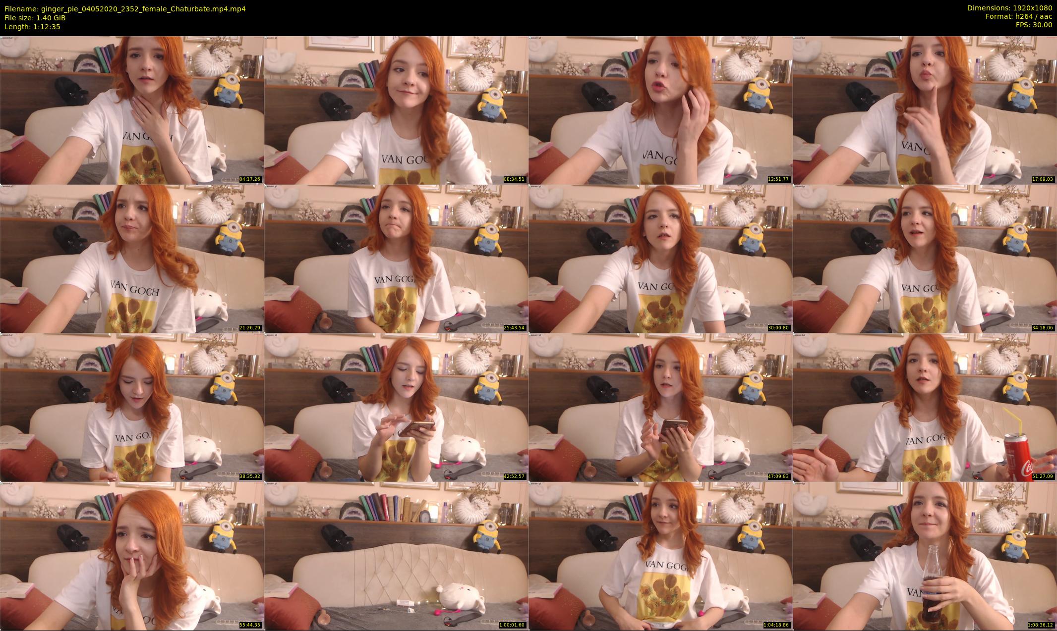 ginger_pie — 73 minute Chaturbate female cam show recording, 1080p, May 4, 2020