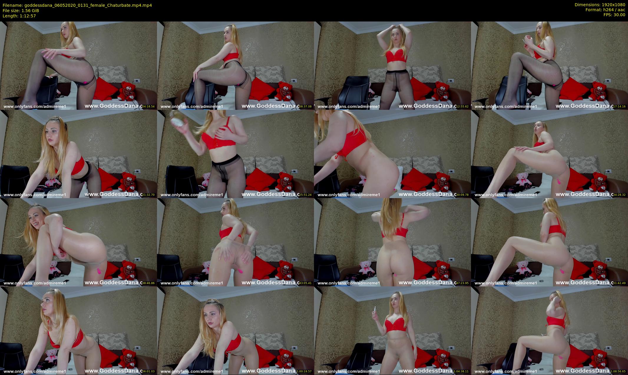 goddessdana — 73 minute Chaturbate female cam show recording, 1080p, May 6, 2020