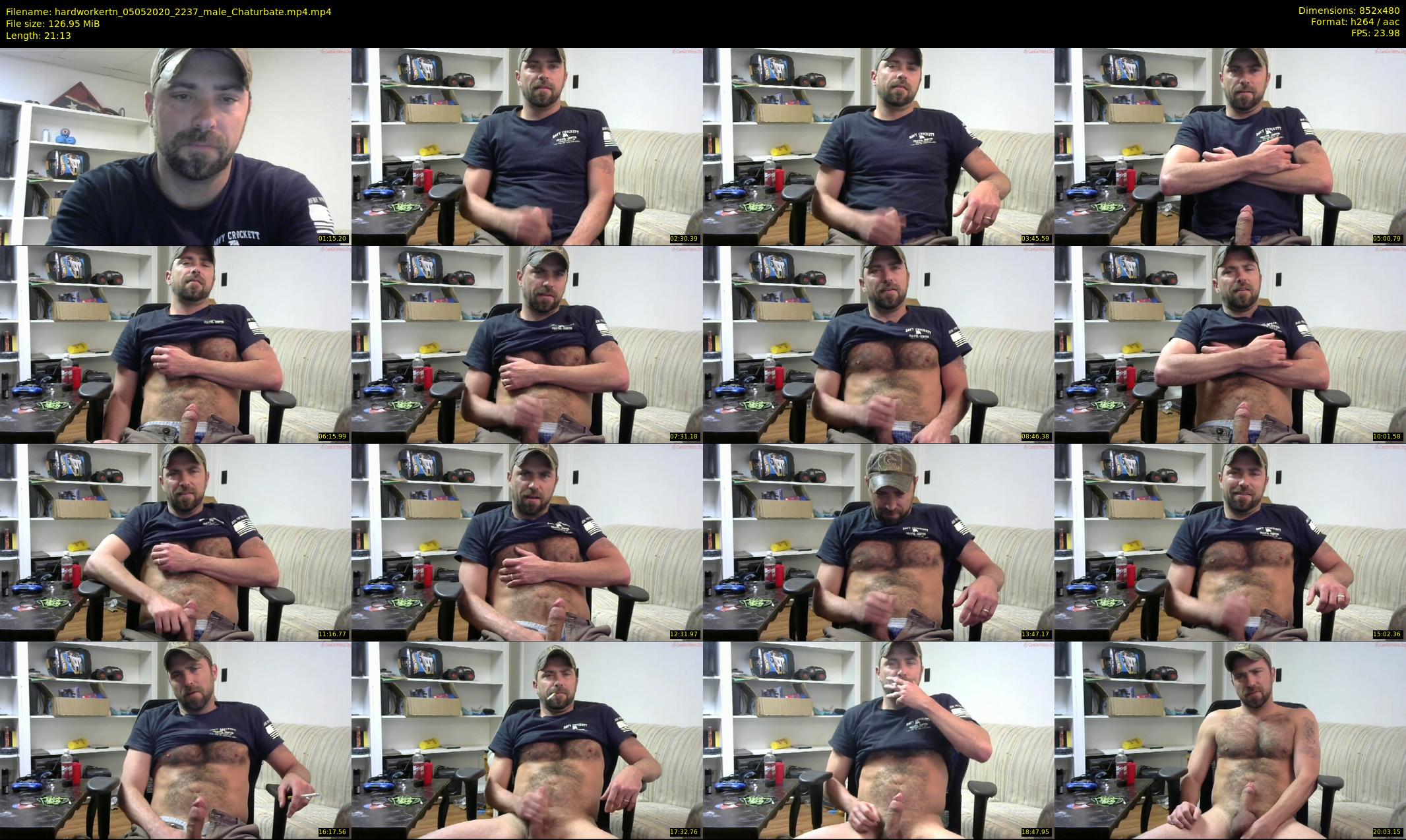 hardworkertn — 22 minute Chaturbate male cam show recording, 480p, May 5, 2020