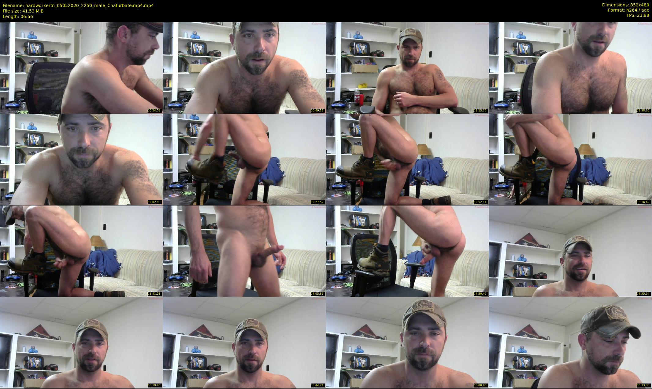 hardworkertn — 7 minute Chaturbate male cam show recording, 480p, May 5, 2020