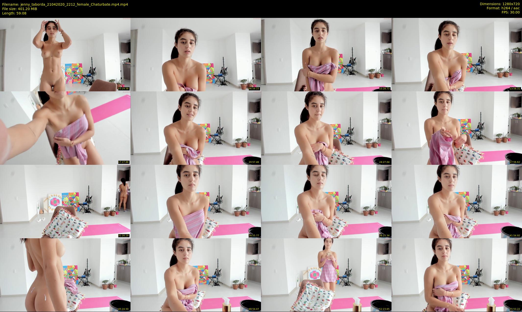 jenny_taborda — 60 minute Chaturbate female cam show recording, 720p, Apr 21, 2020