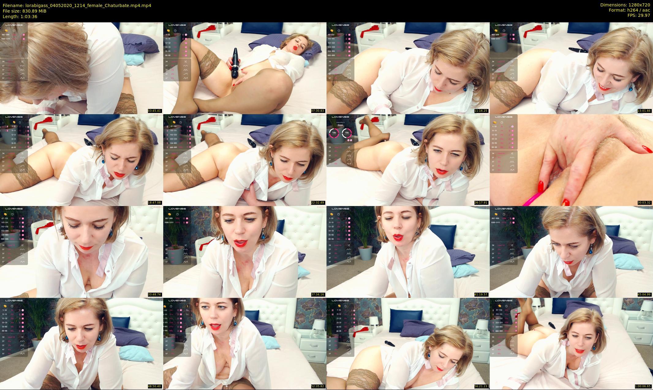 lorabigass — 64 minute Chaturbate female cam show recording, 720p, May 4, 2020