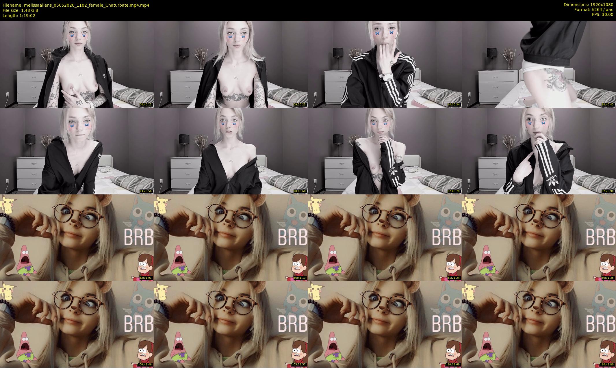 melissaallens — 80 minute Chaturbate female cam show recording, 1080p, May 5, 2020