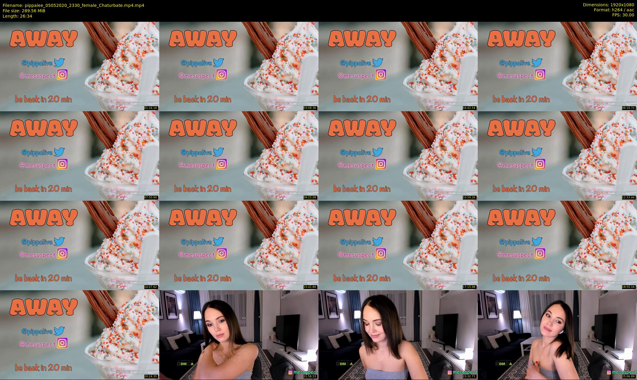 pippalee — 27 minute Chaturbate female cam show recording, 1080p, May 5, 2020