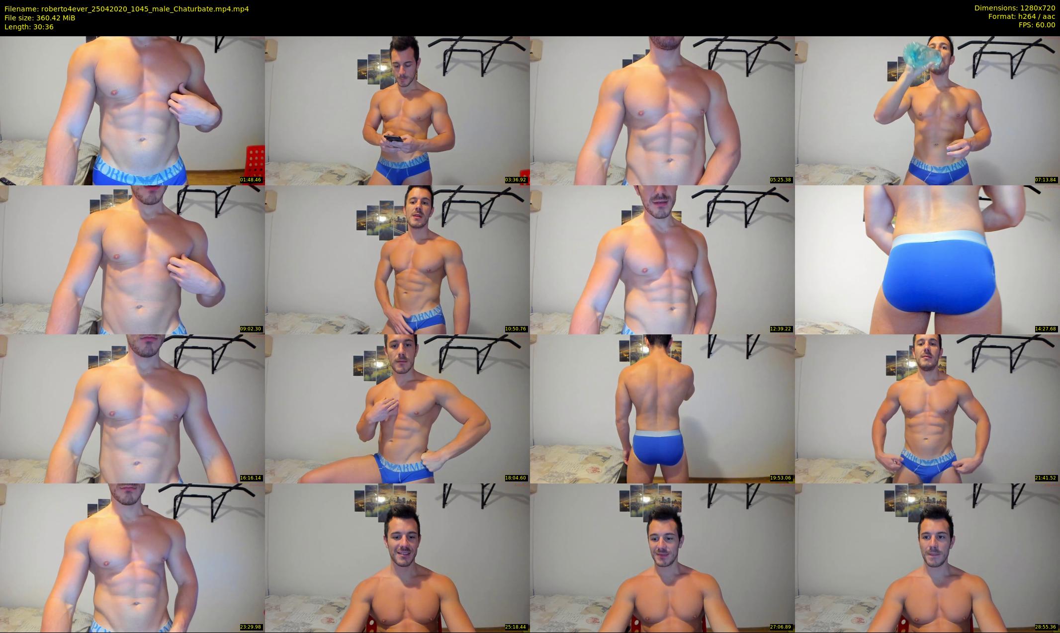 roberto4ever — 31 minute Chaturbate male cam show recording, 720p, Apr 25, 2020