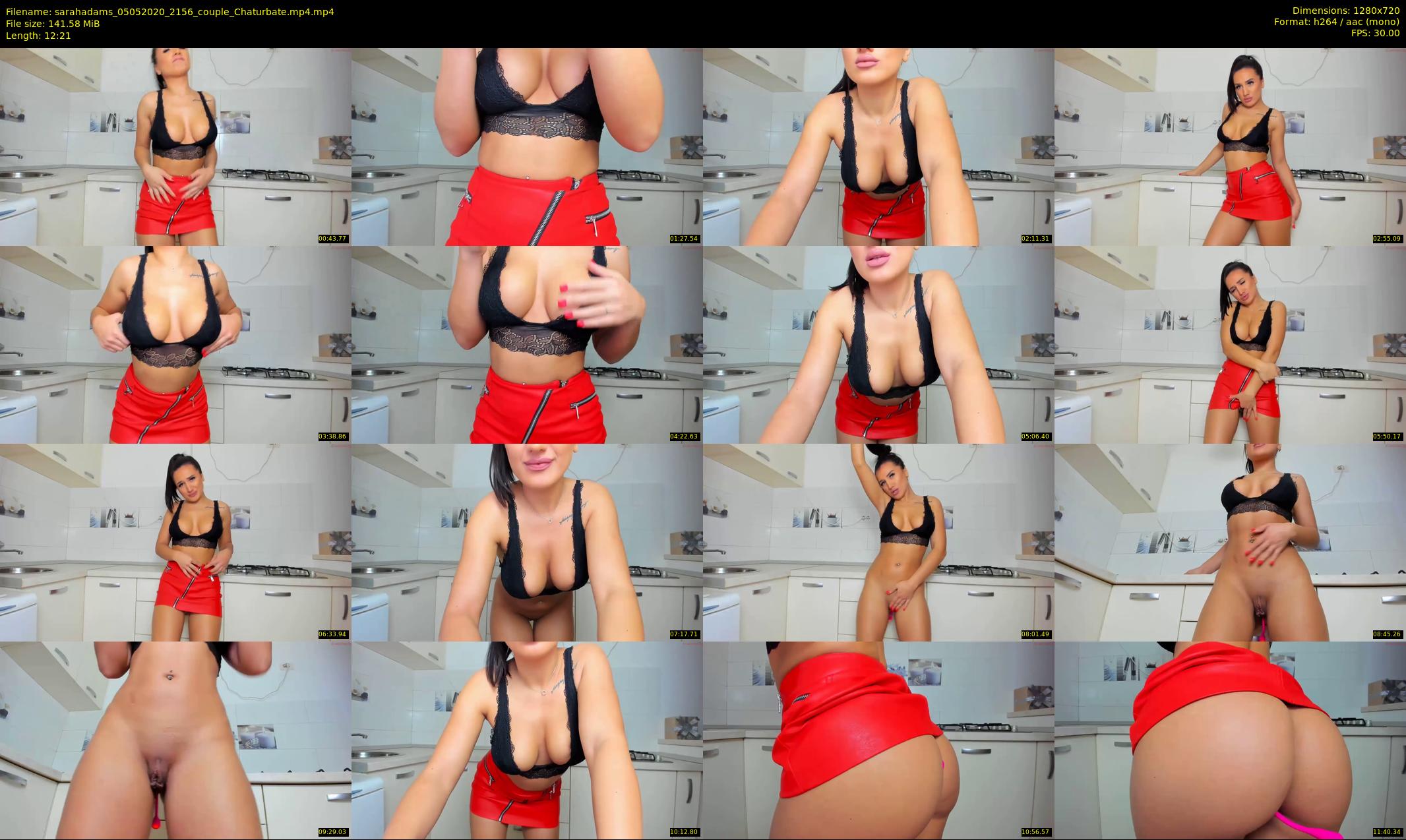 sarahadams — 13 minute Chaturbate female cam show recording, 720p, May 5, 2020