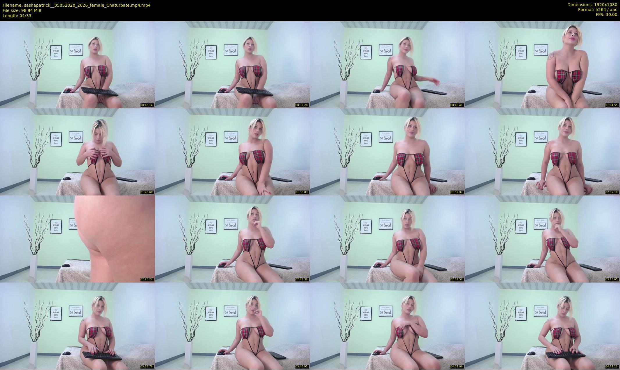 sashapatrick_ — 5 minute Chaturbate female cam show recording, 1080p, May 5, 2020